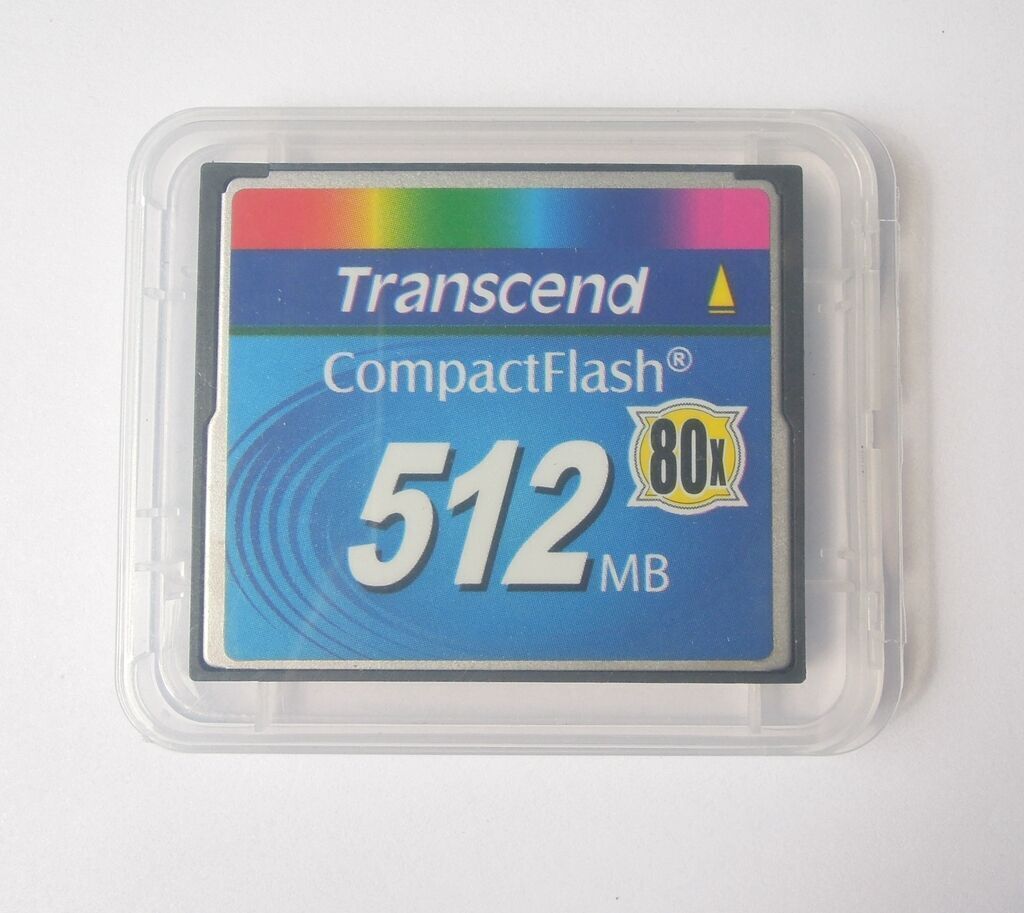 512MB Transcend Compact Flash CF 512M Memory Card 100% Genuine 80X