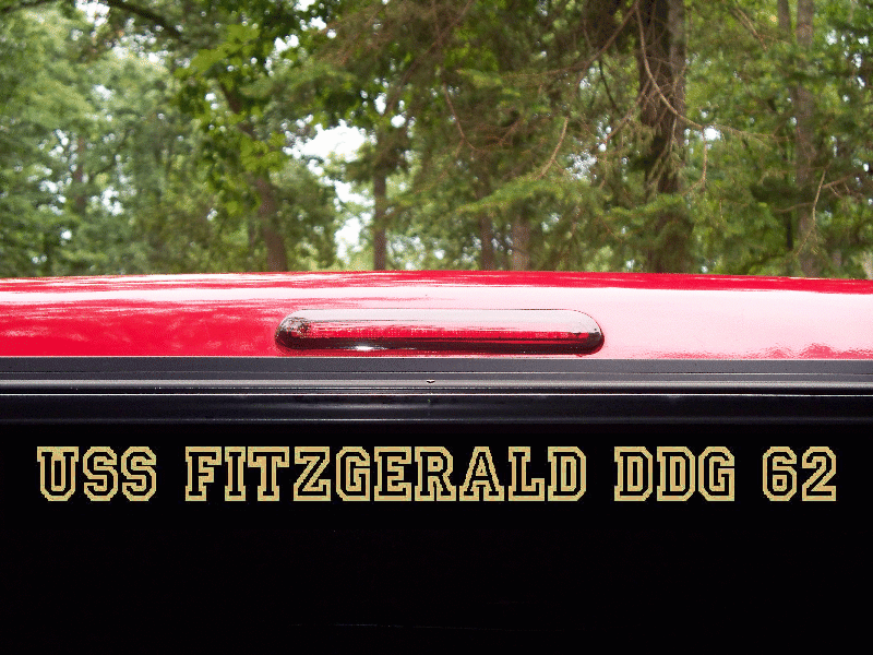 USS FITZGERALD DDG 62 Decal US NAVY Military USN S01