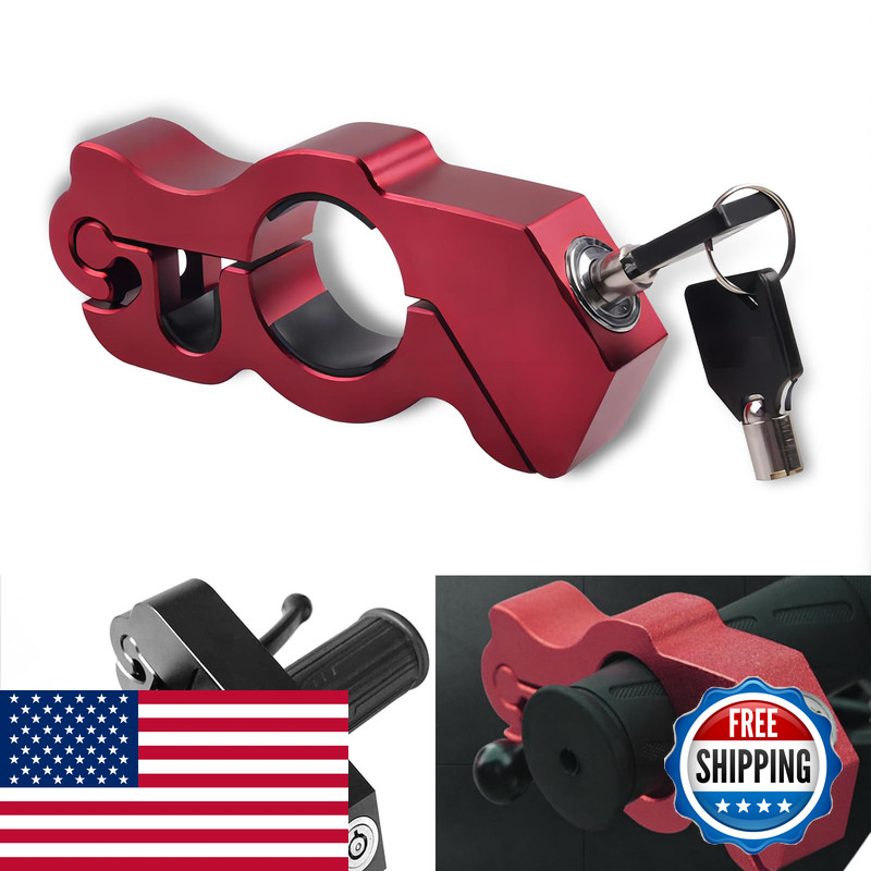 Pinflaw 1 Pc Motorcycle Grip Brake Lock 5-5/16 X 2-3/16 X 15/16 Alloy