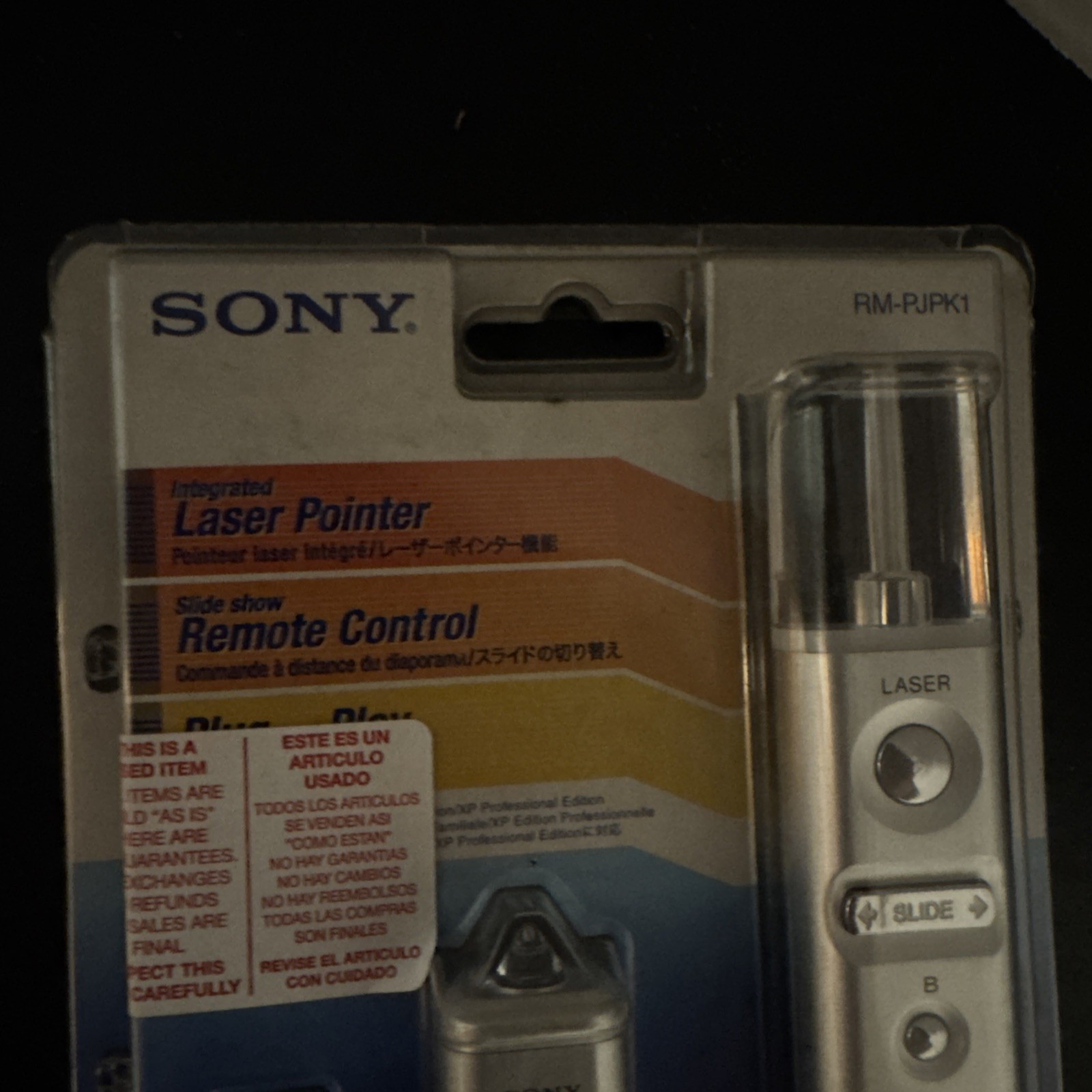 Genuine Original Sony RM-PJP1 Projector Presentation Laser Remote Controller