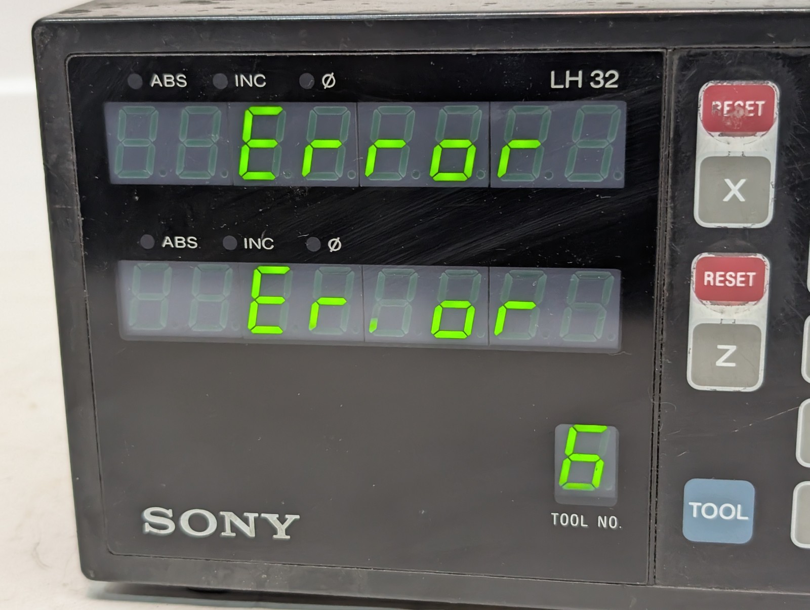 Sony LH32-2 Magnescale digital readout DRO 2-axis measuring unit, no power cable
