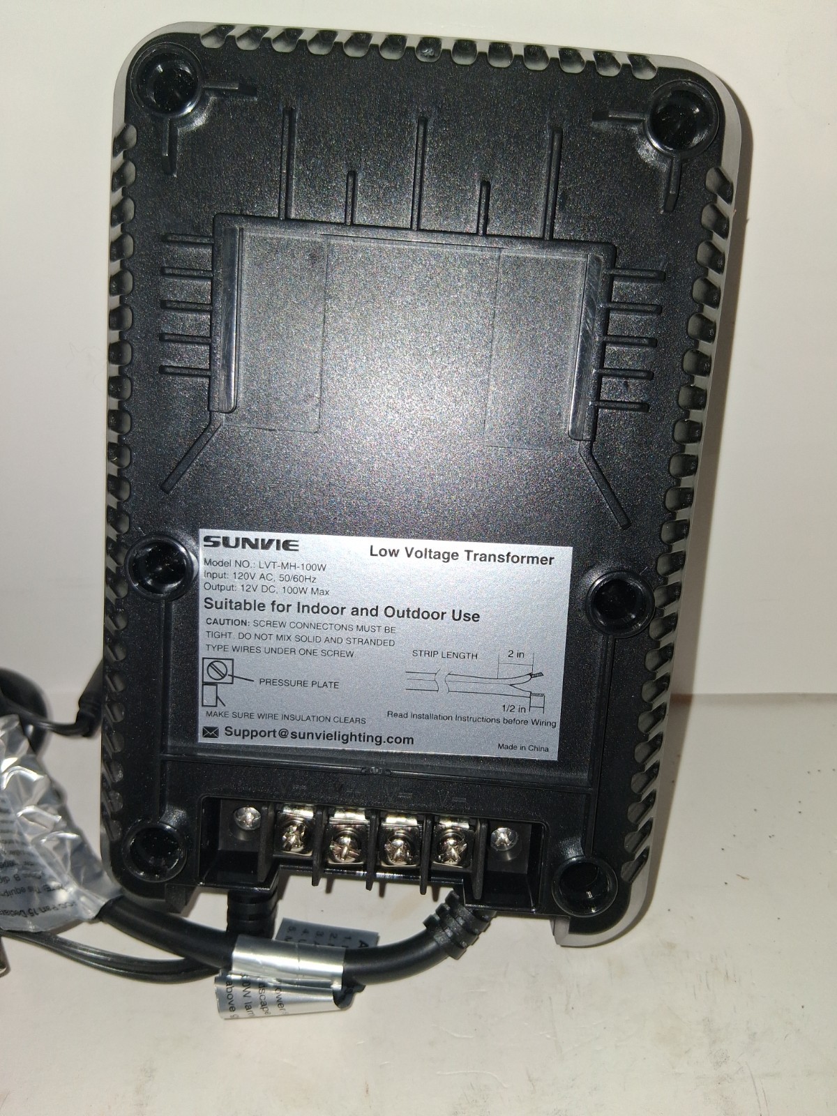 SUNVIE low voltage landscape lighting transformer,