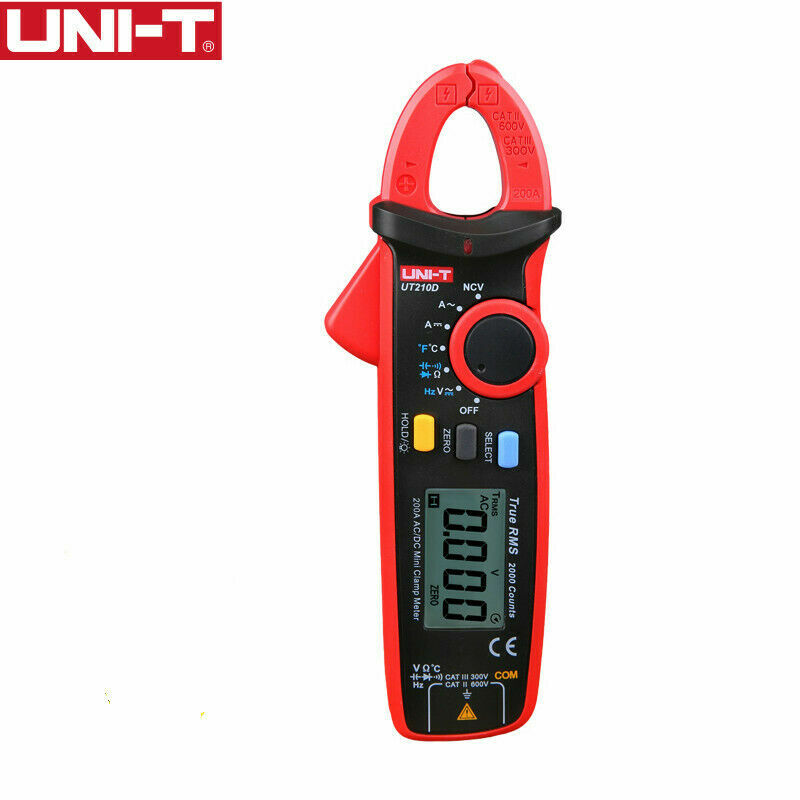 UNI-T UT210D Zangenmessgerät AC / DC-Stromspannung Digital Multimeter Temp Teste