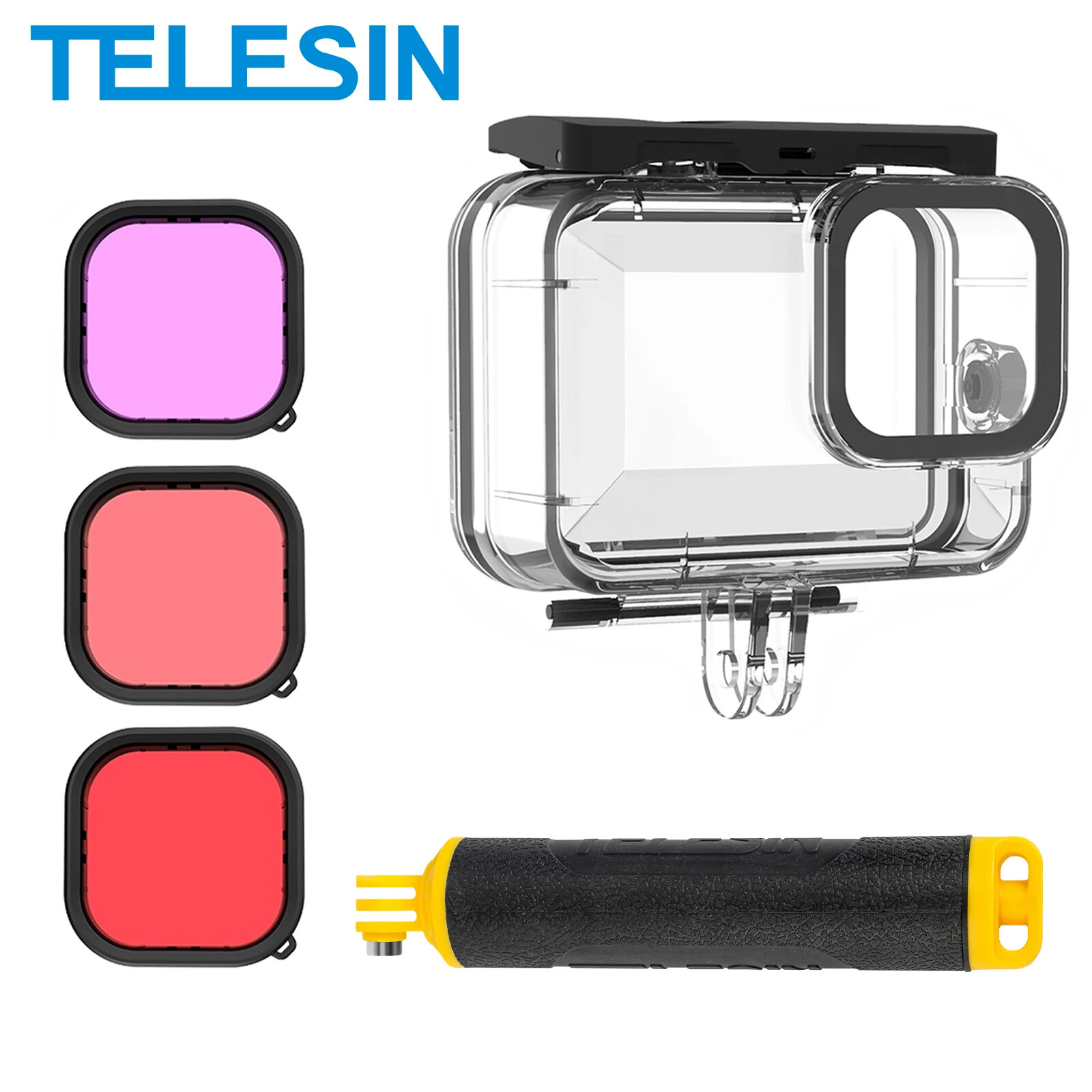 Diving Underwater Waterproof Housing Case for Gopro Hero 13 12 11 10 Accessories