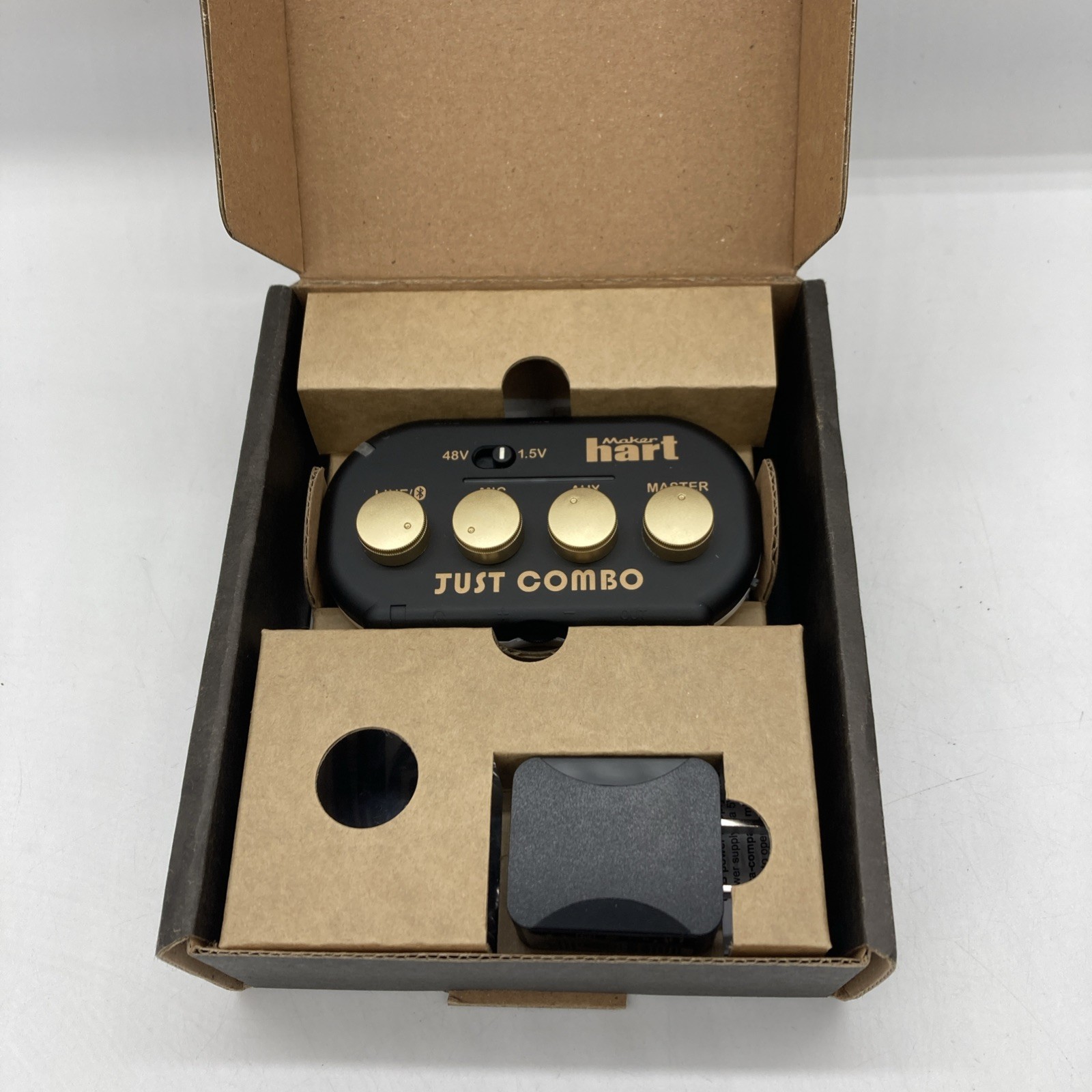 Maker hart Just Combo - Podcast mini 3 Channel audio mixer with Stereo Bluetooth