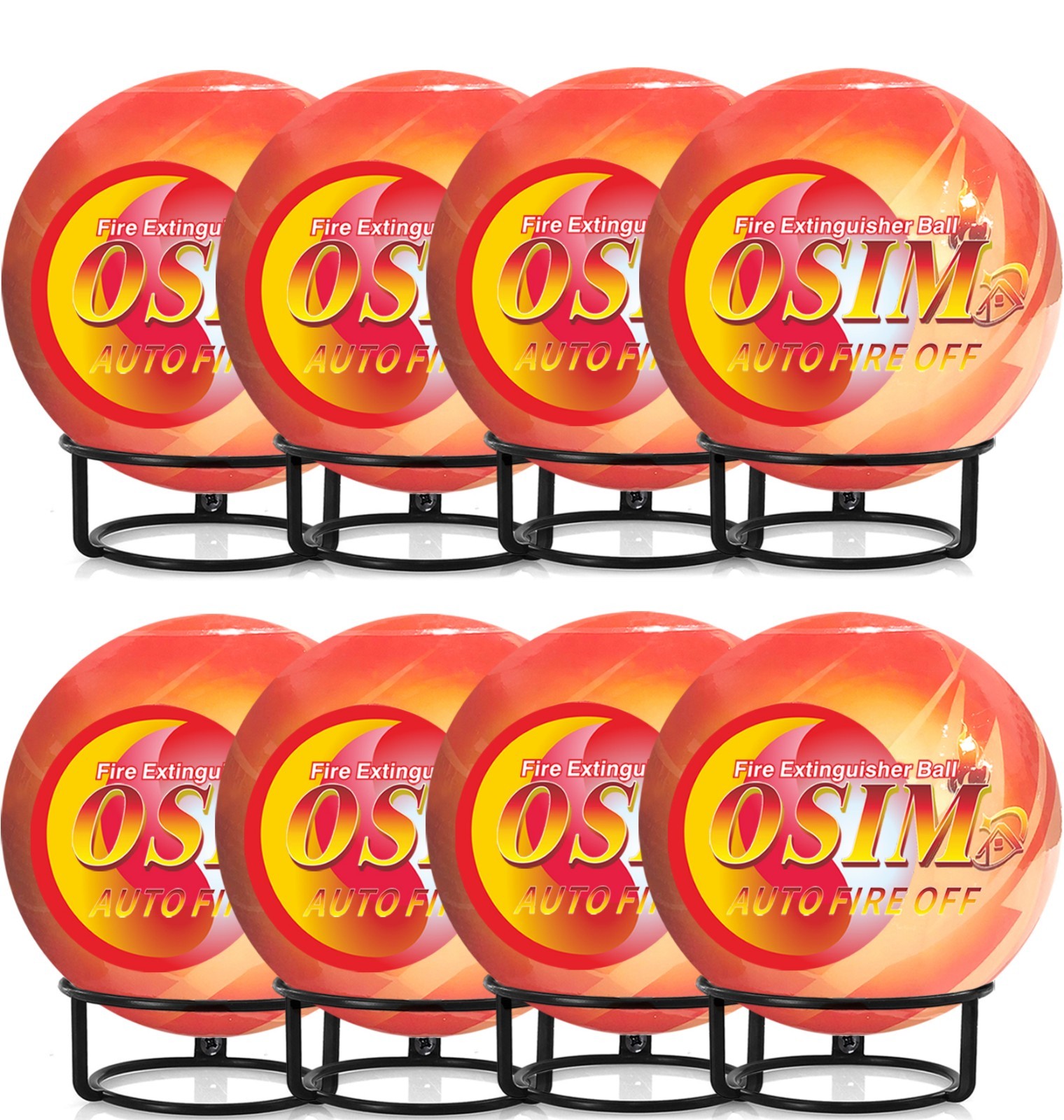8-pack Automatic Self-Exciting Fire Extinguisher Ball for Kitchen Garage Home