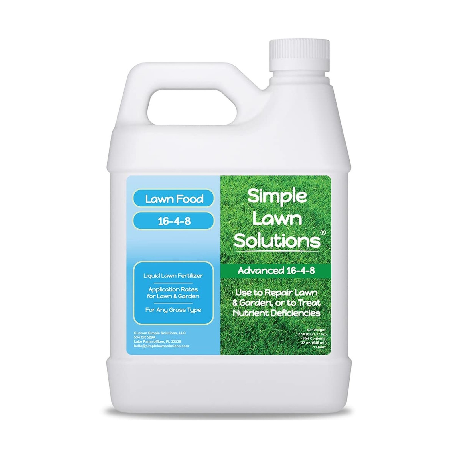 Advanced 16-4-8 Lawn Fertilizer - Liquid Lawn Food Spring & Summer ... Fast Ship