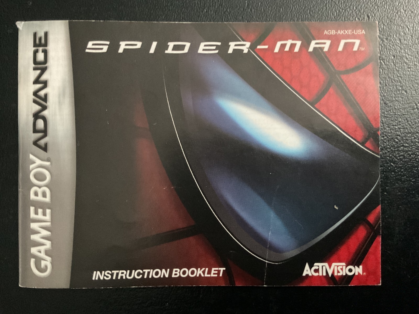 Spider-Man 1 GameBoy Advance GBA Instruction Manual Only