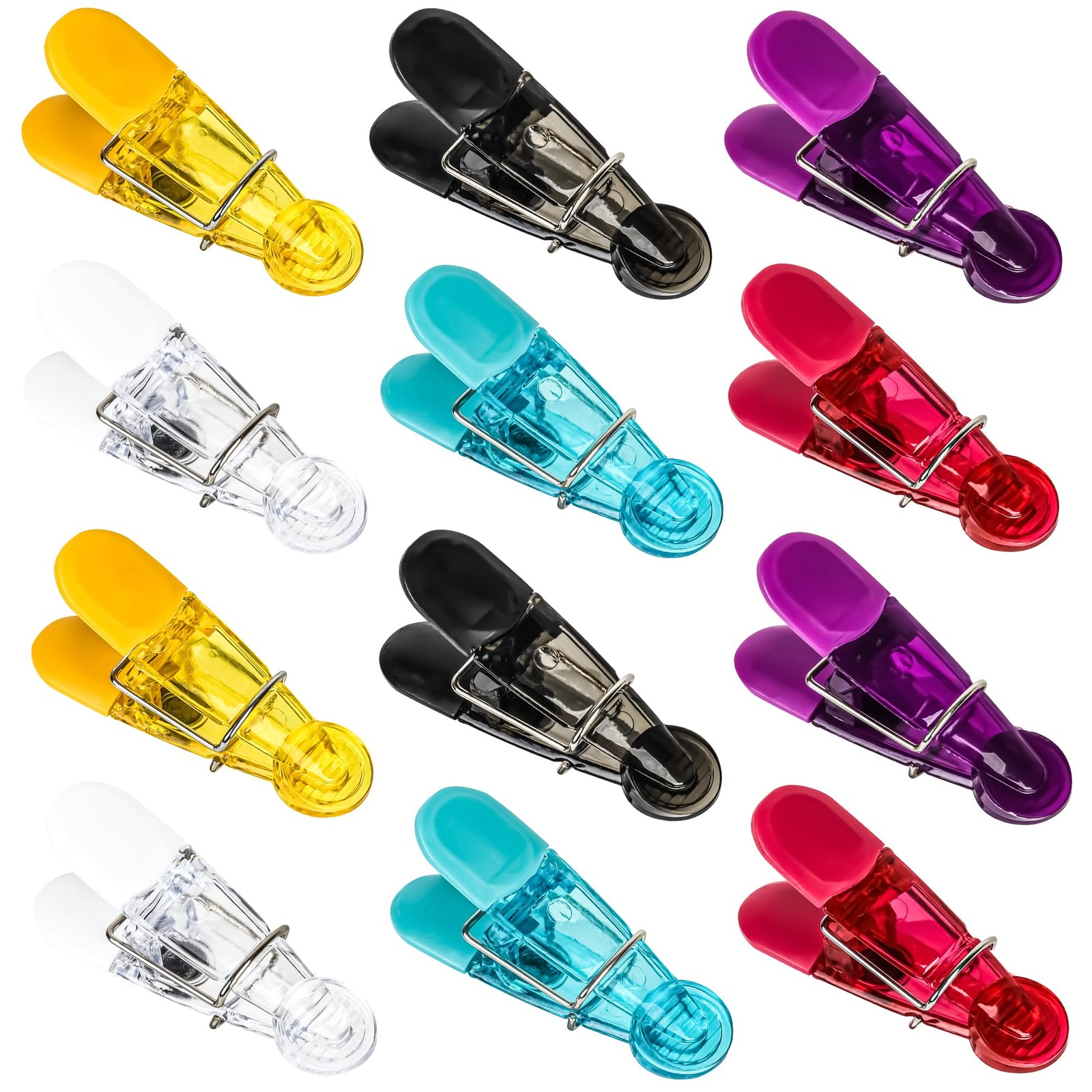 Chip Bag Clips, 12Pcs Food Magnetic Clips for 3.15 inches