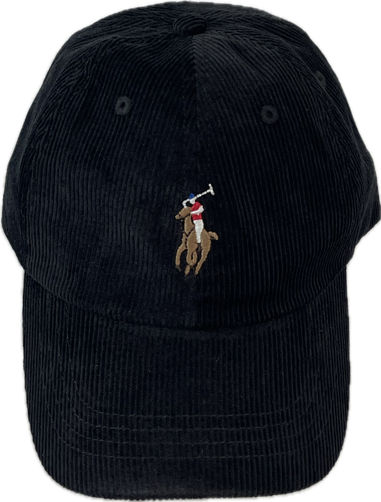 Polo Ralph Lauren Corduroy Baseball Cap Leather Strap Hat
