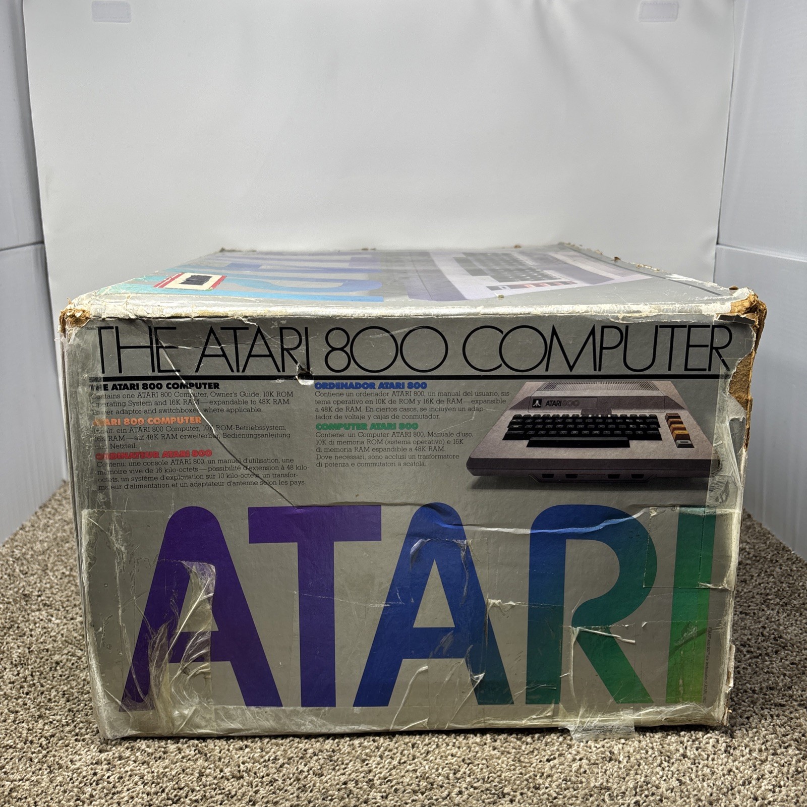 Atari 800 8-bit Computer System Fully Tested 48k With Original Box