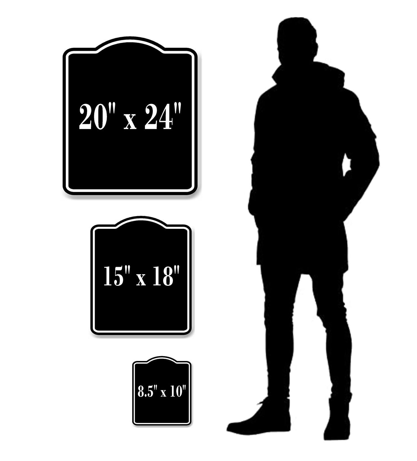 Video SURVEILLANCE BLACK Aluminum Composite Sign