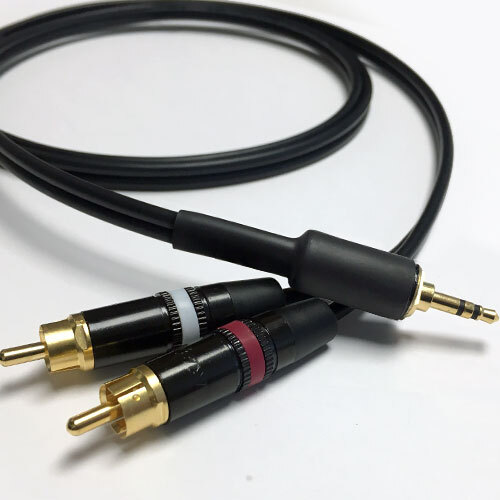 Mogami 3106, W3106  Stereo Audio Breakout Cable, 3.5MM to 2 RCA Cable.