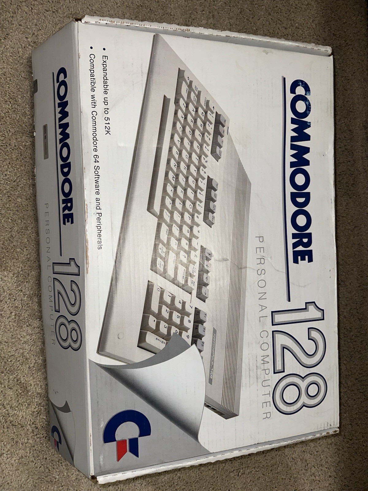 Commodore 128 Vintage Home Computer w/ Original Box, Manuals & Power Supply