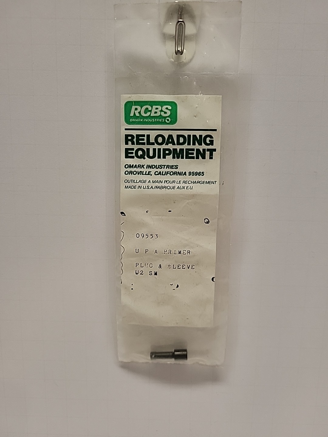 RCBS PRIMER PLUG AND SLEEVE SMALL 09553