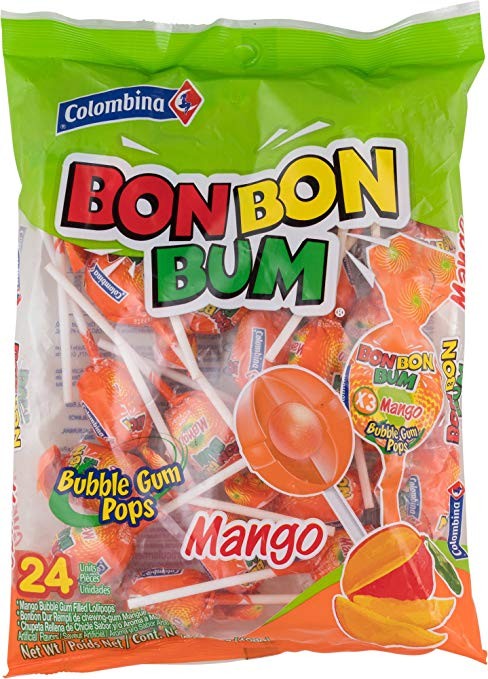 Colombina Bon Bon Bum  Pops, 24 ea