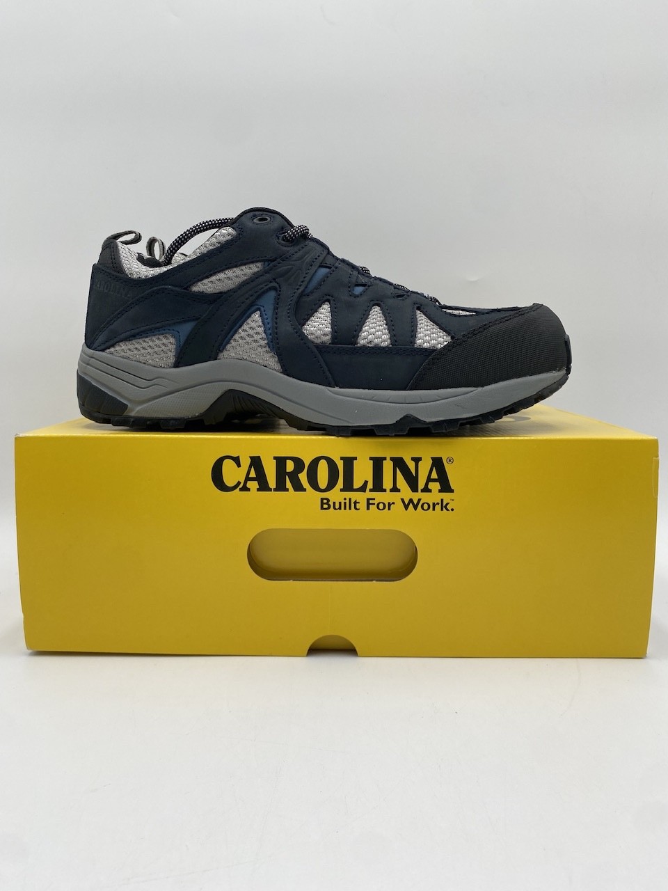 CAROLINA TREADZ ALUMINUM TOE ATHLETIC Men's NEW Work Shoes Dark Blue Multi Sizes