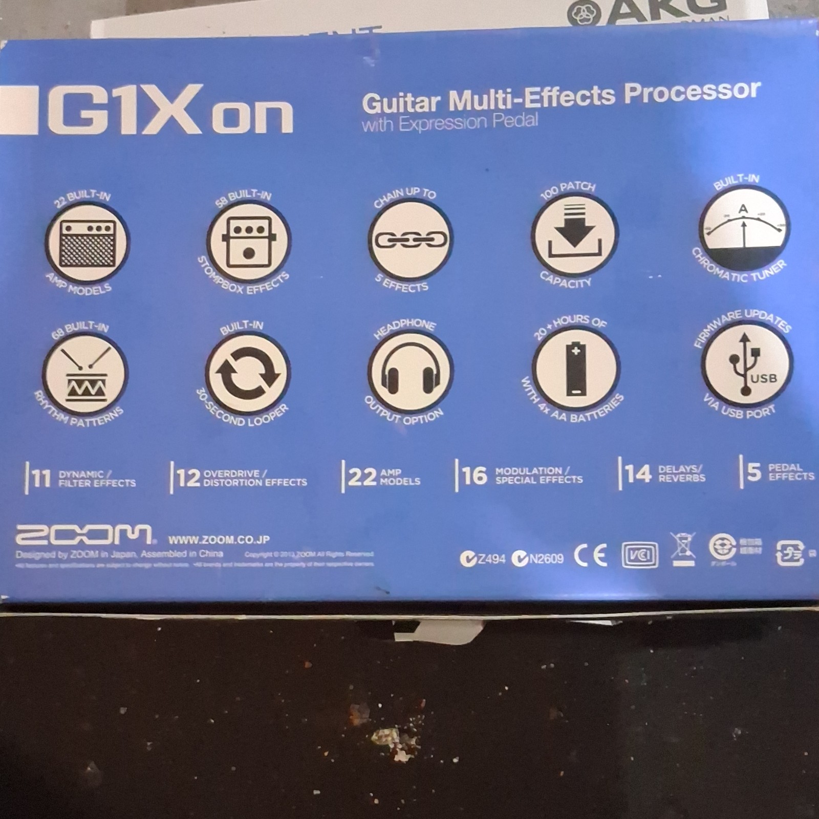 Zoom G1Xon Multi-Effects Processor Looper Reverb for Electric Guitar