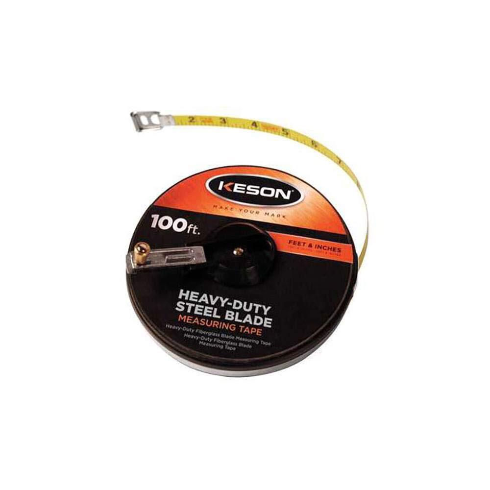 Keson ST008 Closed-Metal Housing Steel Tape Measures Graduations ft. in. /8