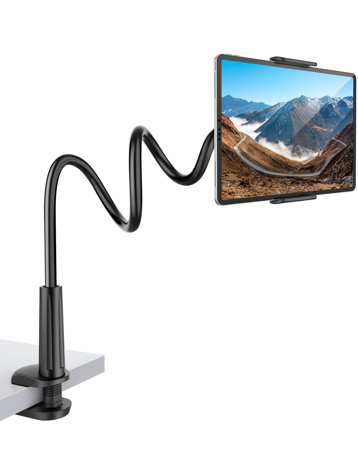 Gooseneck Tablet Holder Phone Stand, Flexible Tablet Mount for Bed, 360 Adjus...