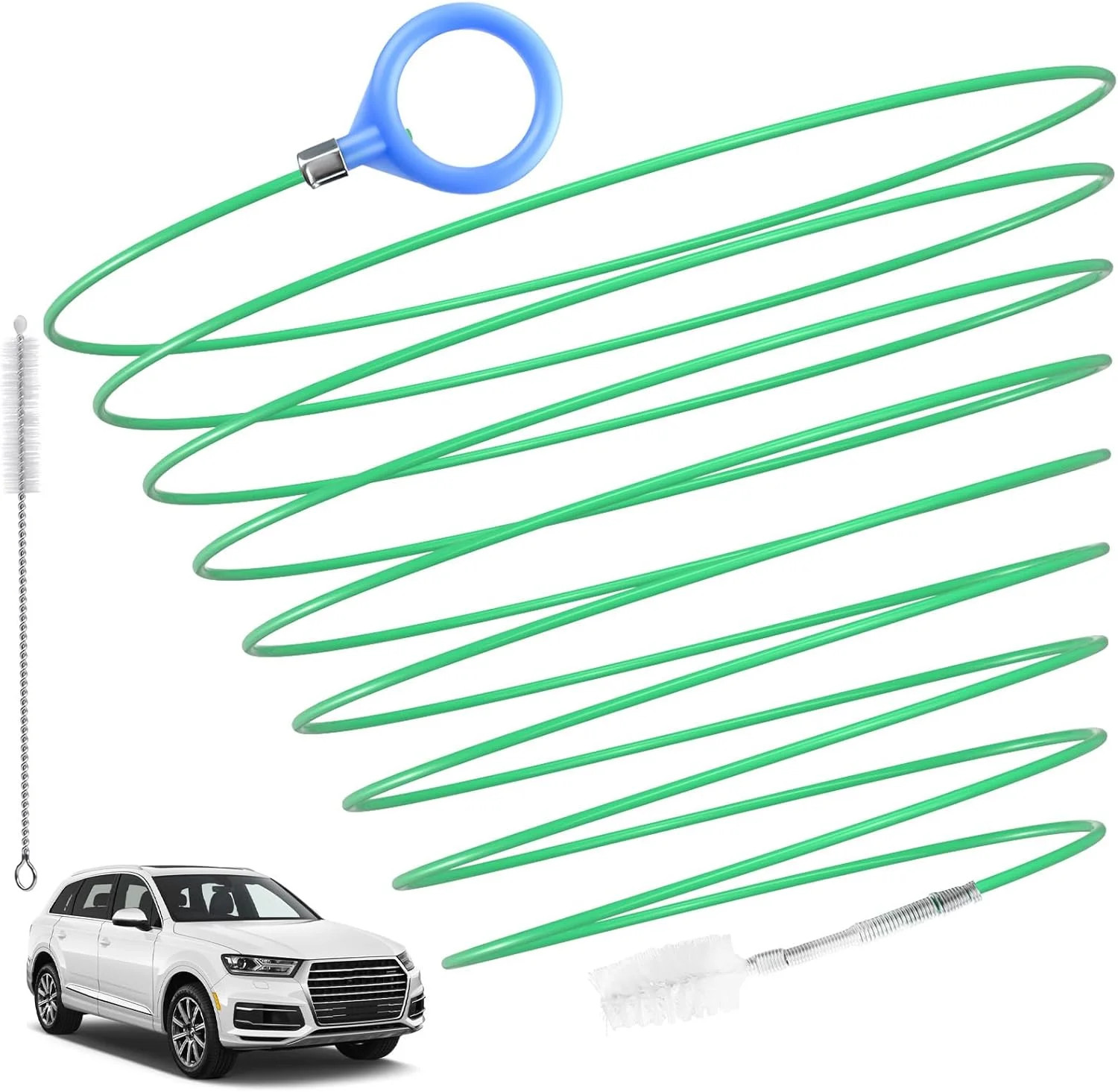 ecocstm Auto Sunroof Drain Cleaning Tool, 196 Inch Flexible Tube Cleaning Brush,