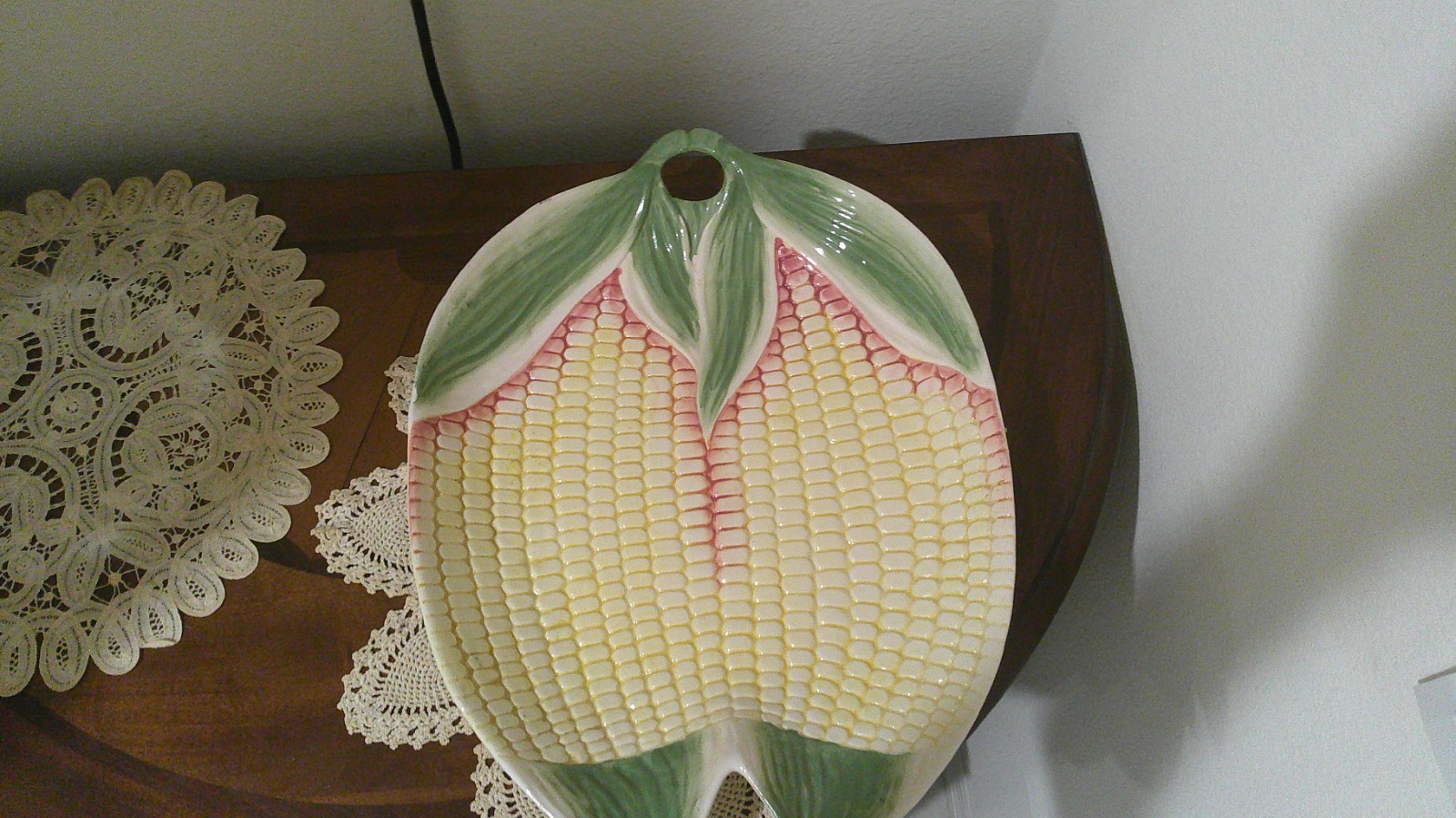 VERY LARGE CORN SERVING PLATTER APPROX. 18" ACROSS