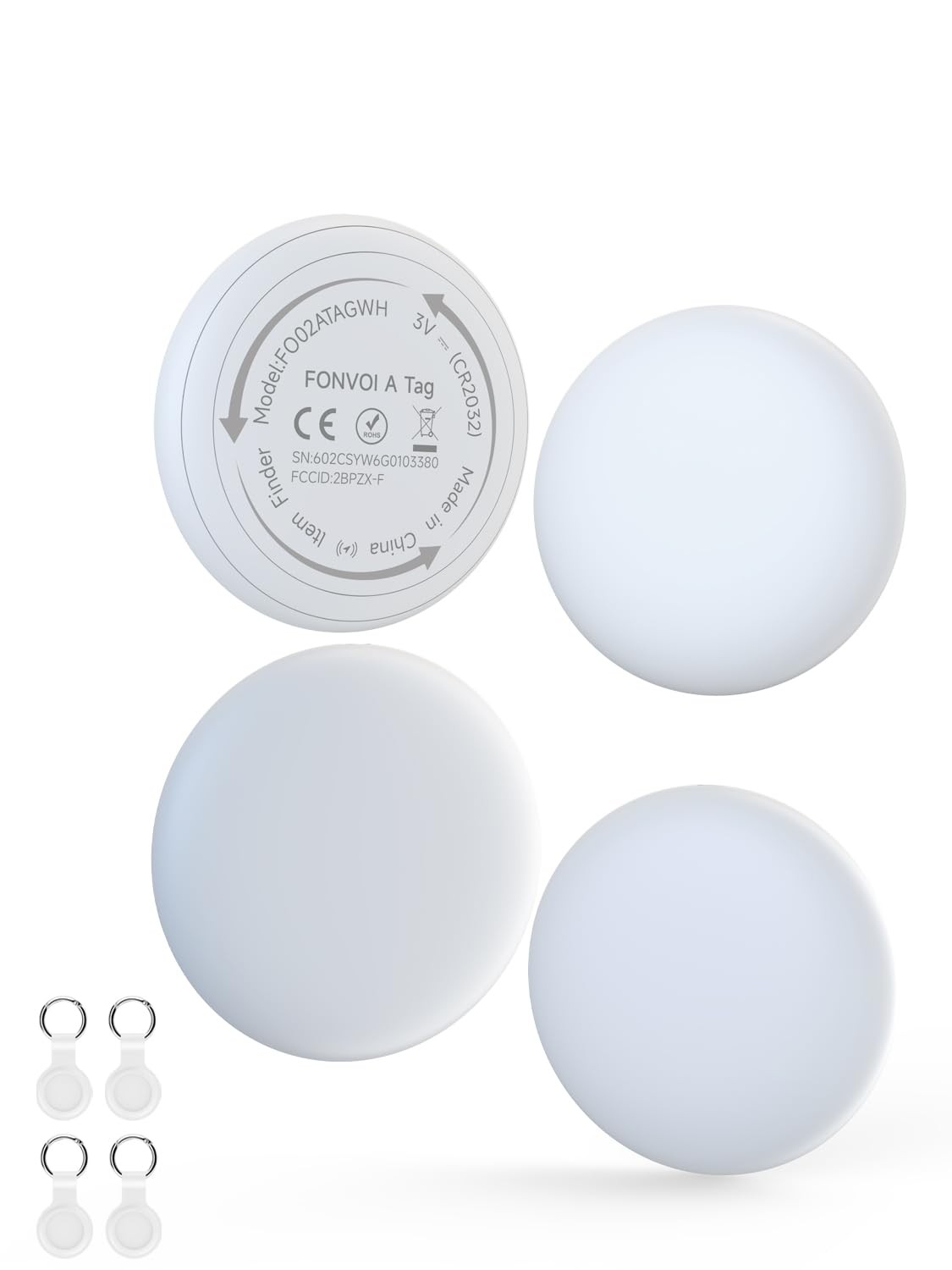 2026 New Air Tags-4 pack【Apple MFi Certified】Smart Bluetooth Tracker 4 Pack (...
