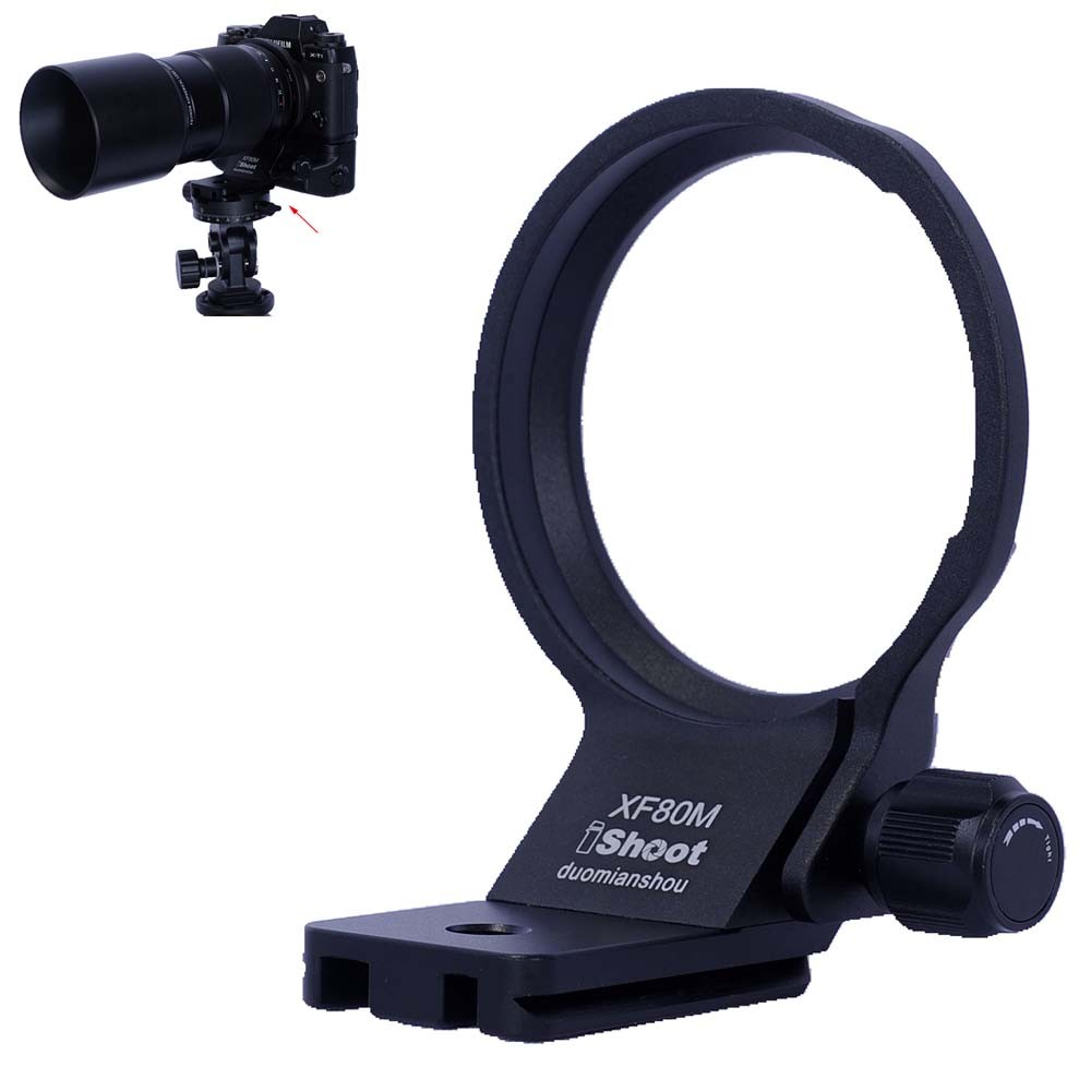 Lens Collar Tripod Mount Ring Holder for Fujifilm XF 80mm F2.8 R LM OIS WR Macro