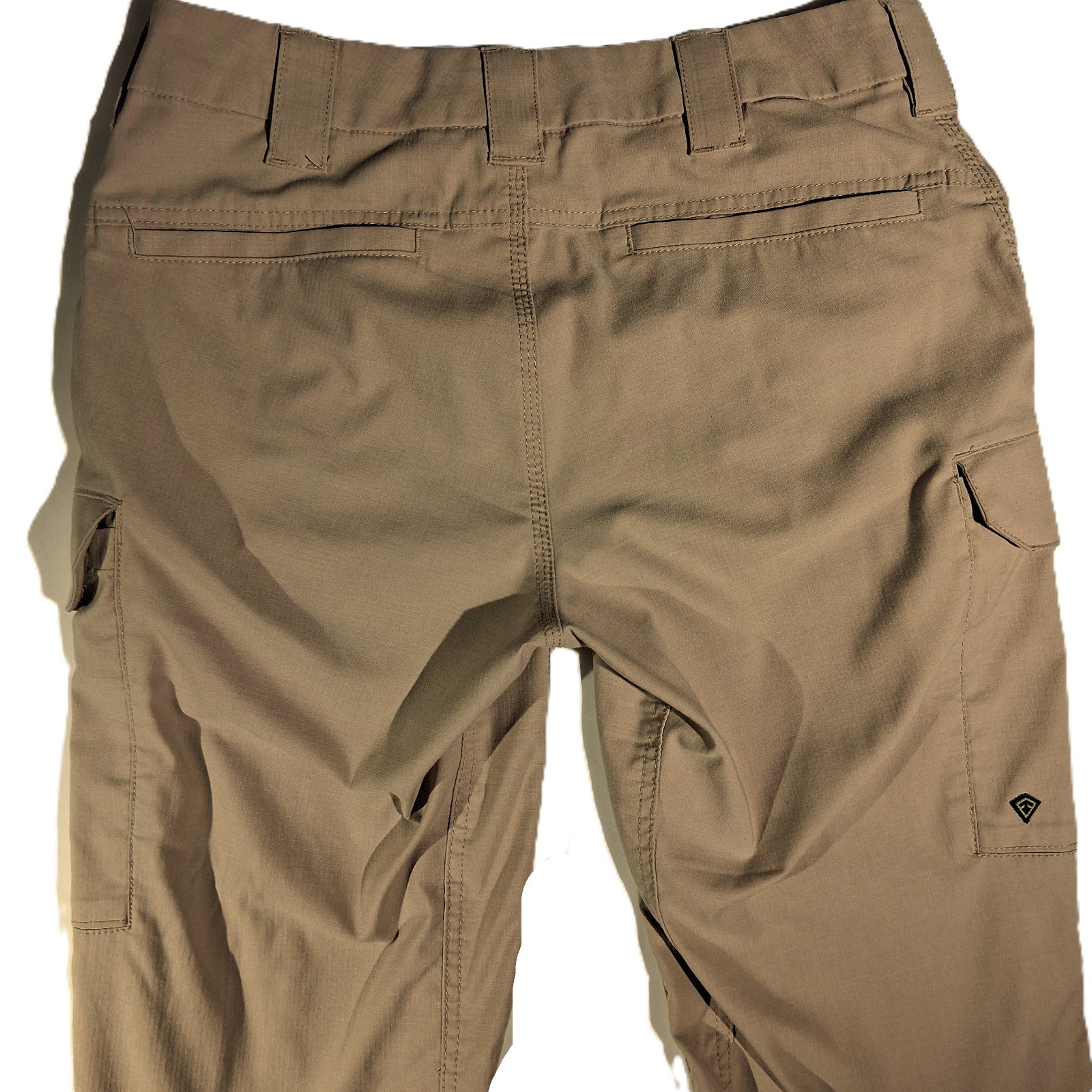 FIRST TACTICAL PANTS wms 8 Tall Defender-124002 Tan Pockets Double Knee EUC