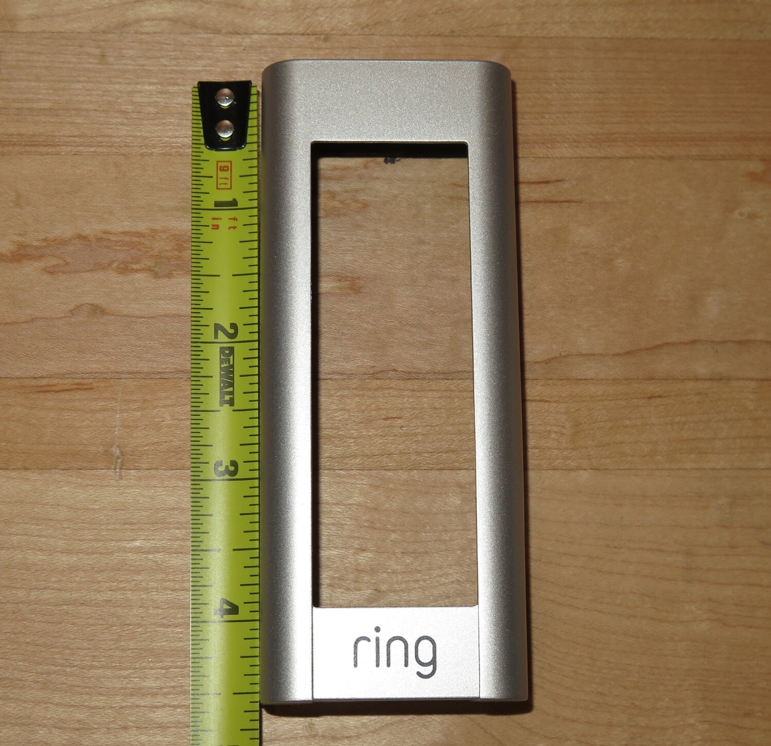 Ring Doorbell Pro Plastic Trim Face Cover Surround Faceplate - Satin Nickel