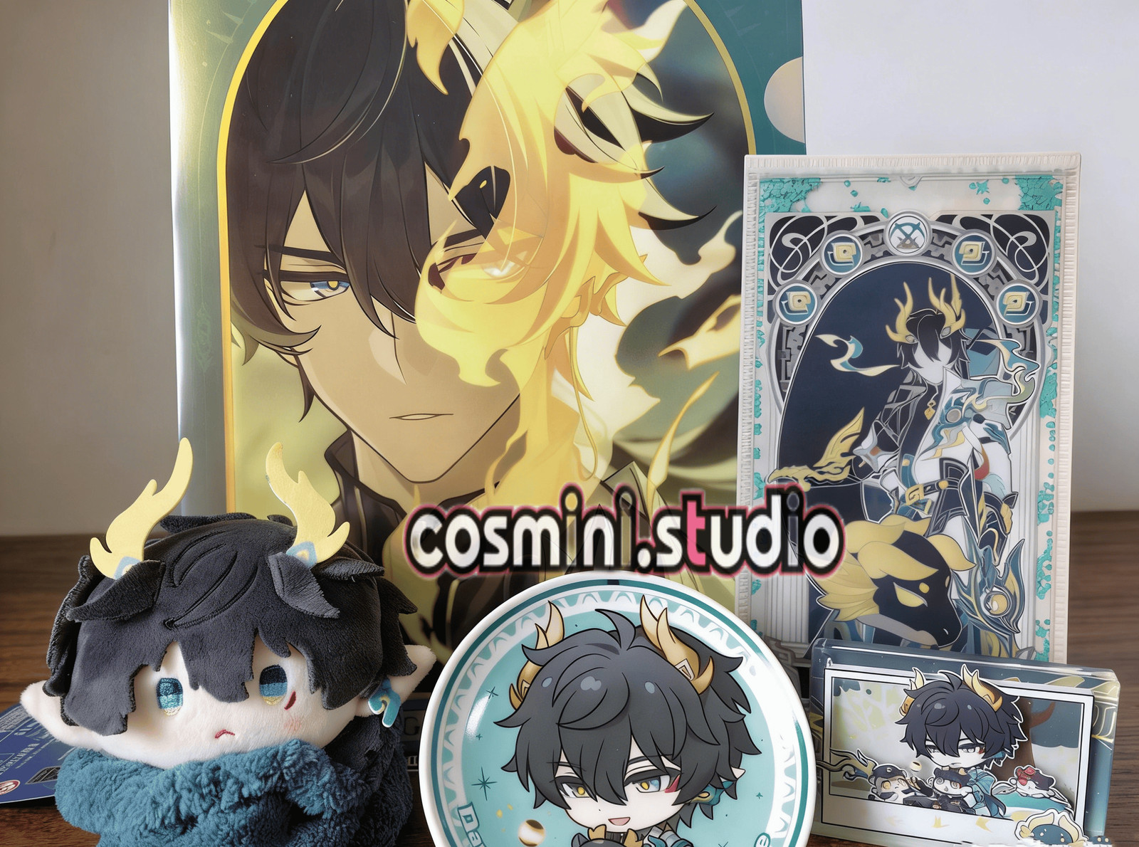Official Honkai: Star Rail Dan Heng Wristband‌ Keychain Folder Ceramic Plate
