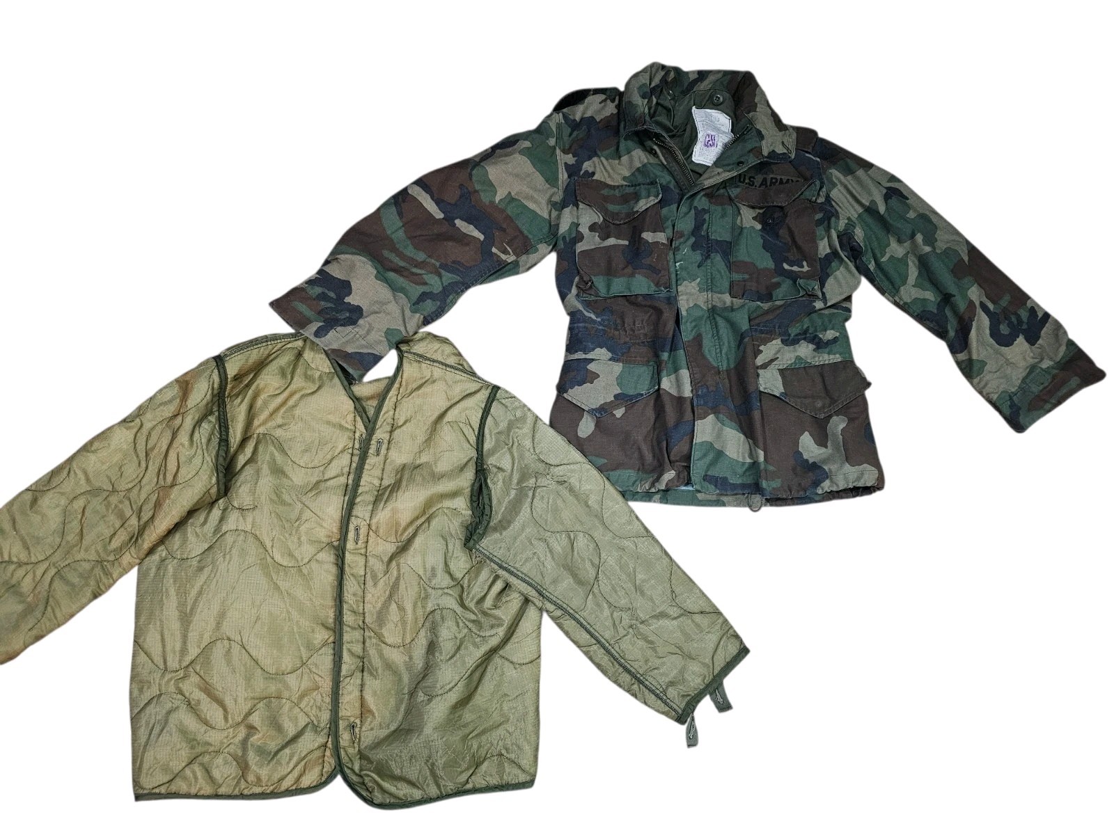 USGI M81/Woodland M65 Field Jacket And Liner Small Short Authentic