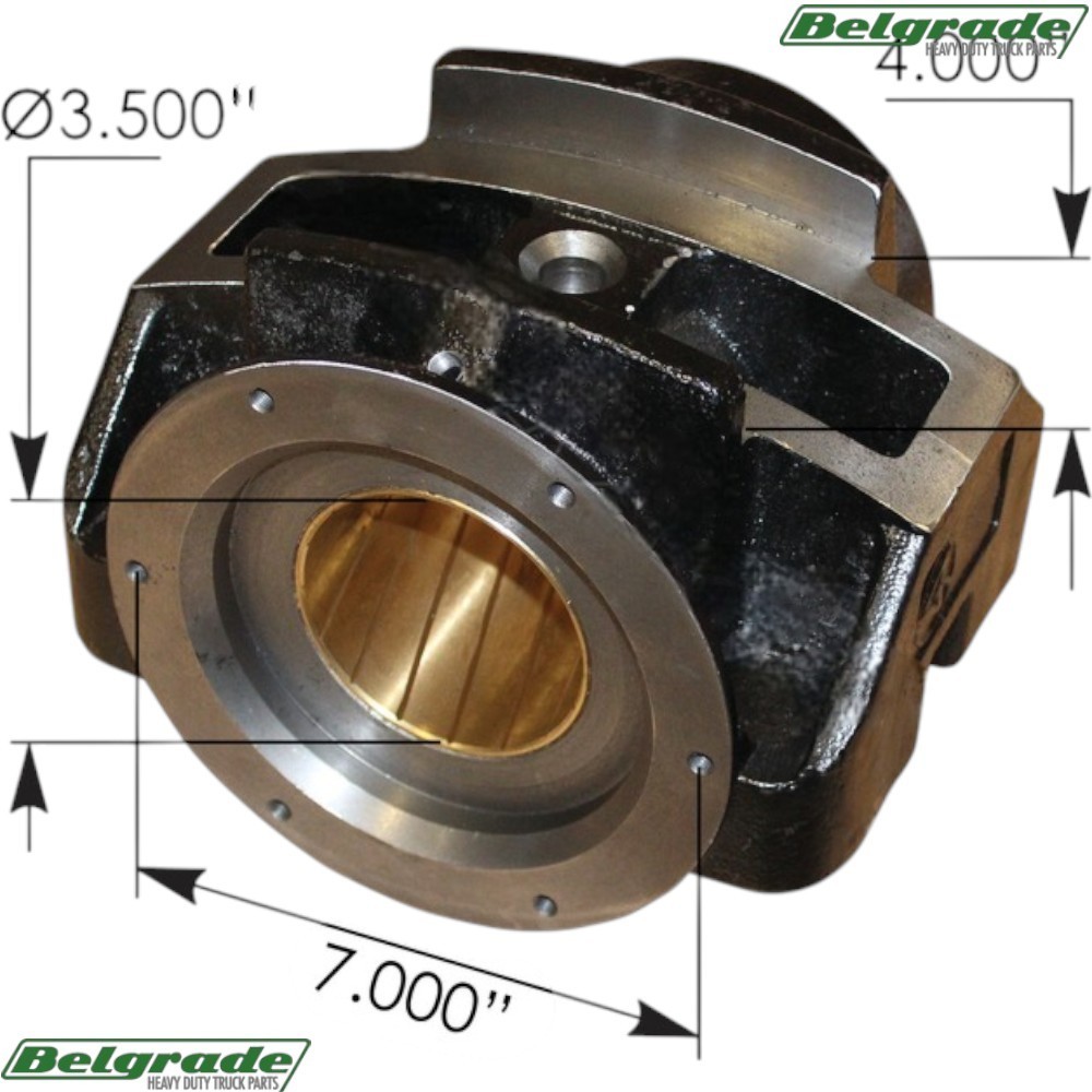 M1119 Trunnion 3-1/2in X 4in Mack 25130237 39QK55 - New Style. No Ears