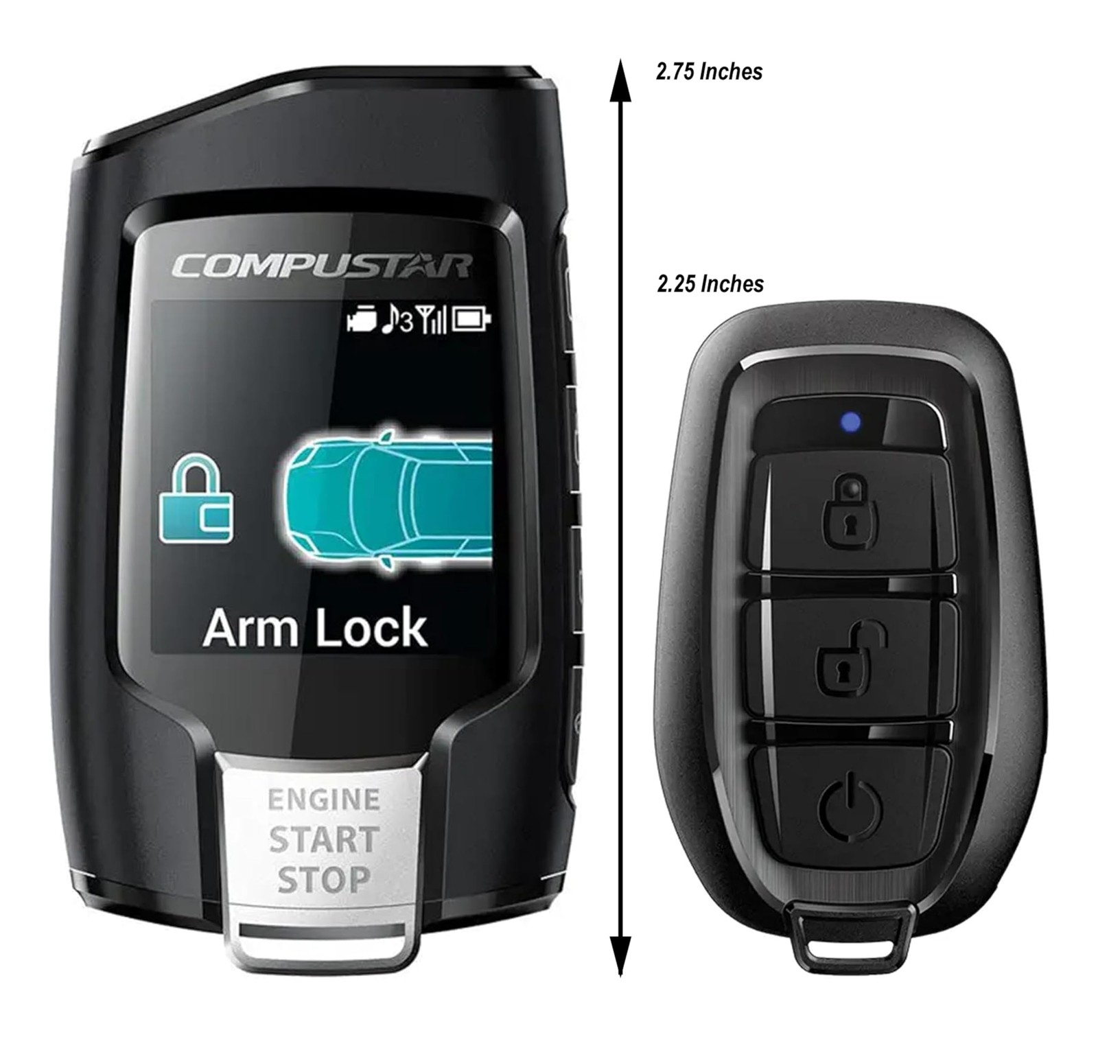 Compustar All-in-One CS8920-AS 2-Way Interactive LCD Remote All-in-One, Black