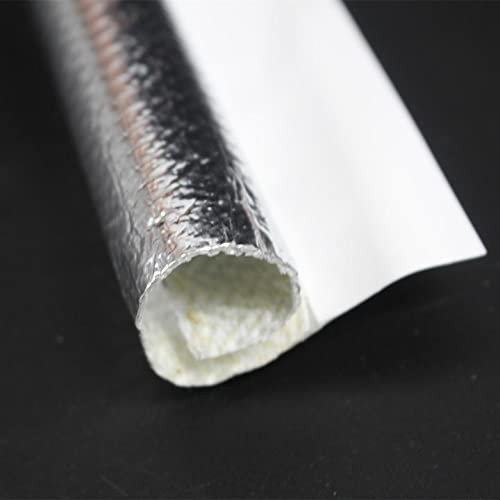 25mm - 1" Self Closed Aluminized Heat Shield Sleeve 25mm - 1" Dia - 39" Long