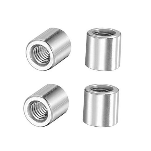 Round Weld Nuts, M6 x 10mm x 10mm Weld On Bung Female Nut M6x10mmx10mm