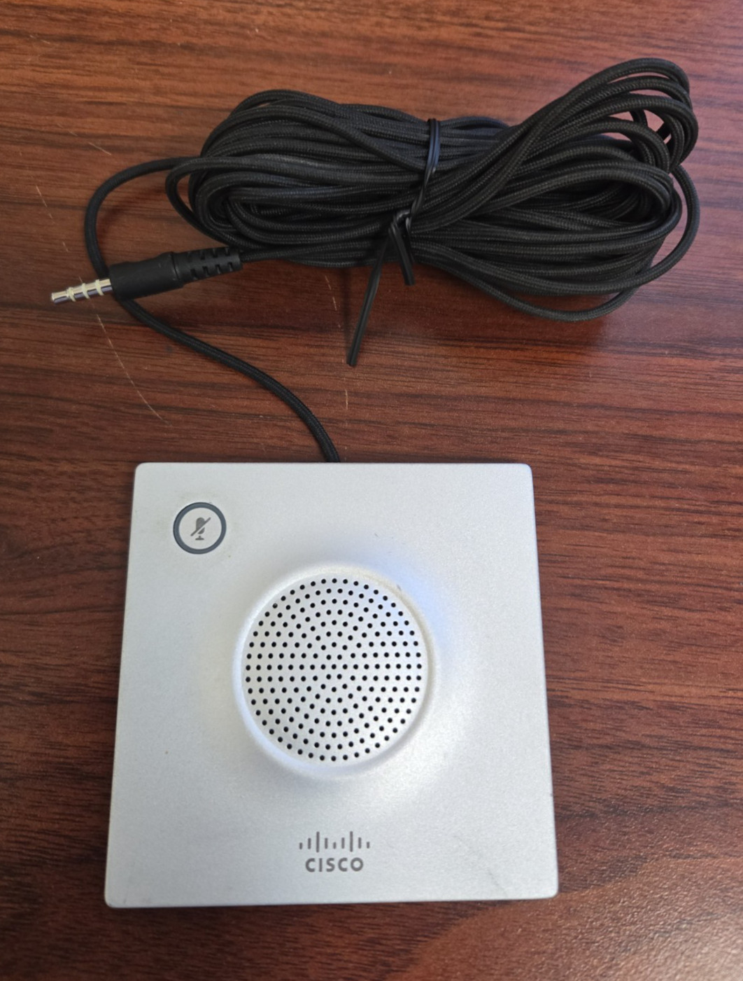 Lot of (2) Cisco TelePresence Microphone 20 Gray Table Mic TTC5-06