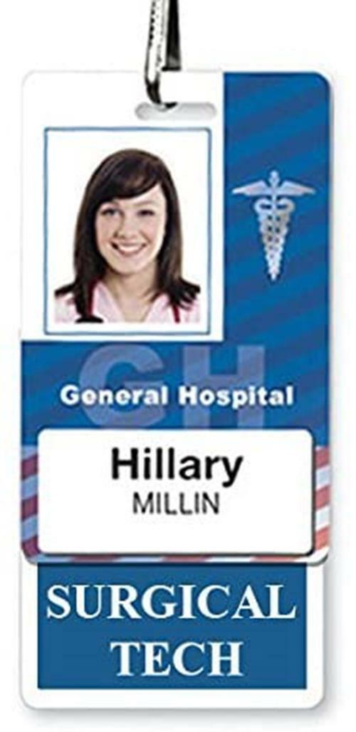 SURGICAL TECH Badge Buddies - Vertical - ID Card Buddy for Surgery Technicians