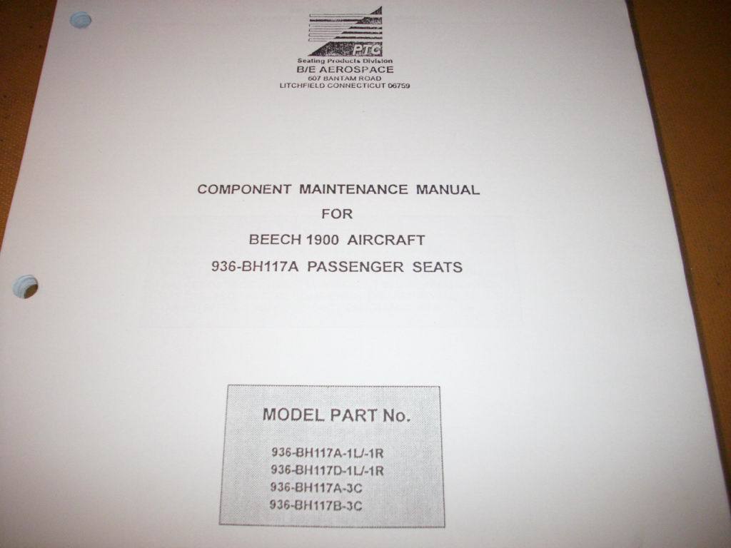 B/E Aerospace 936-BH117A Passenger Seats Service Manual