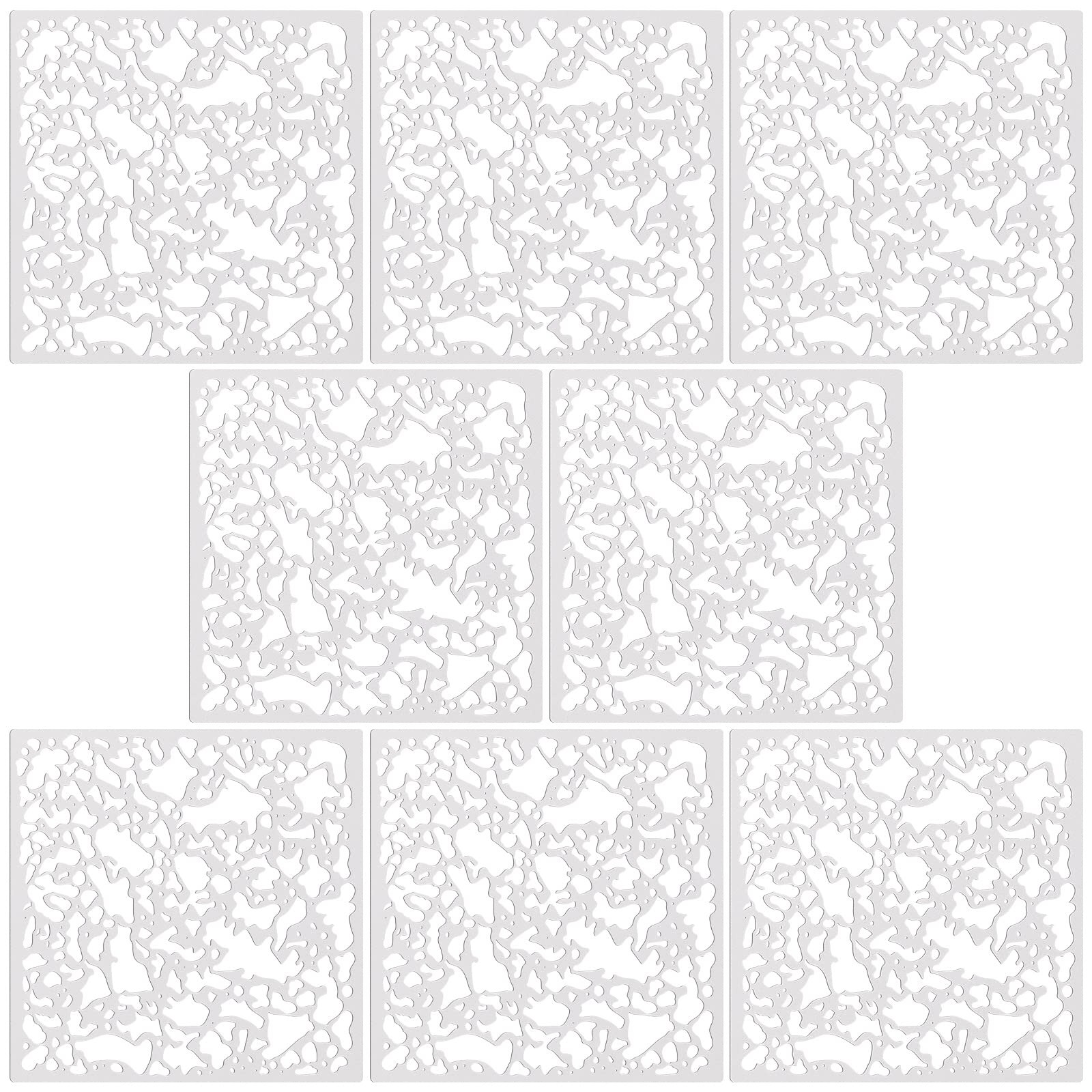 Crtiin 8 Pcs Knockdown Texture Drywall Repair Tool 8 x 8 Inch Plastic...