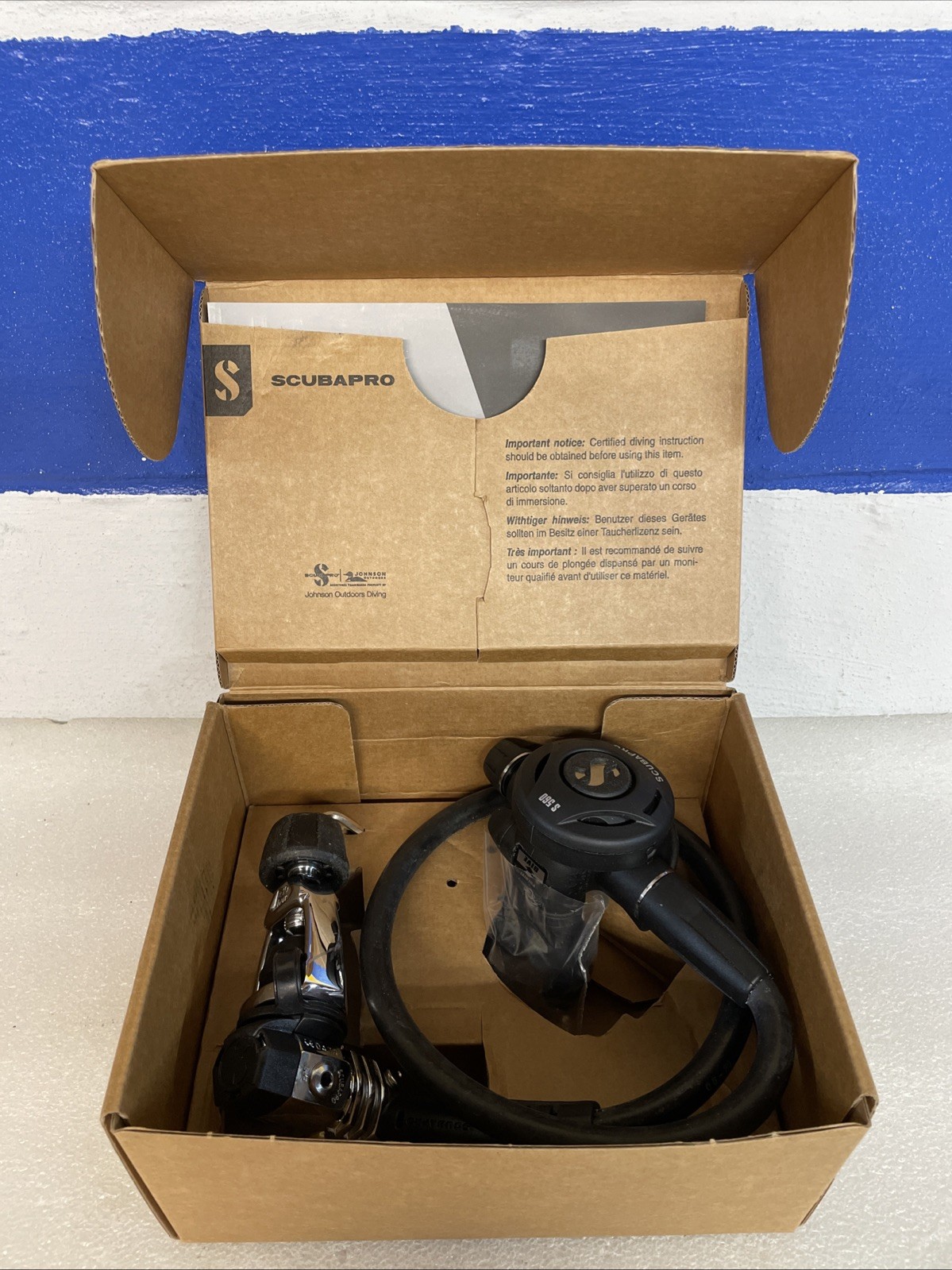 SCUBAPRO S560 MK21 Regulator Combo Polished Chrome New Opened Box