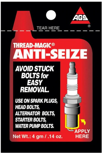 AGS Thread-Magic Anti-Sieze Grease For Spark Plugs, Water Pump Bolts  - 0.14 oz.