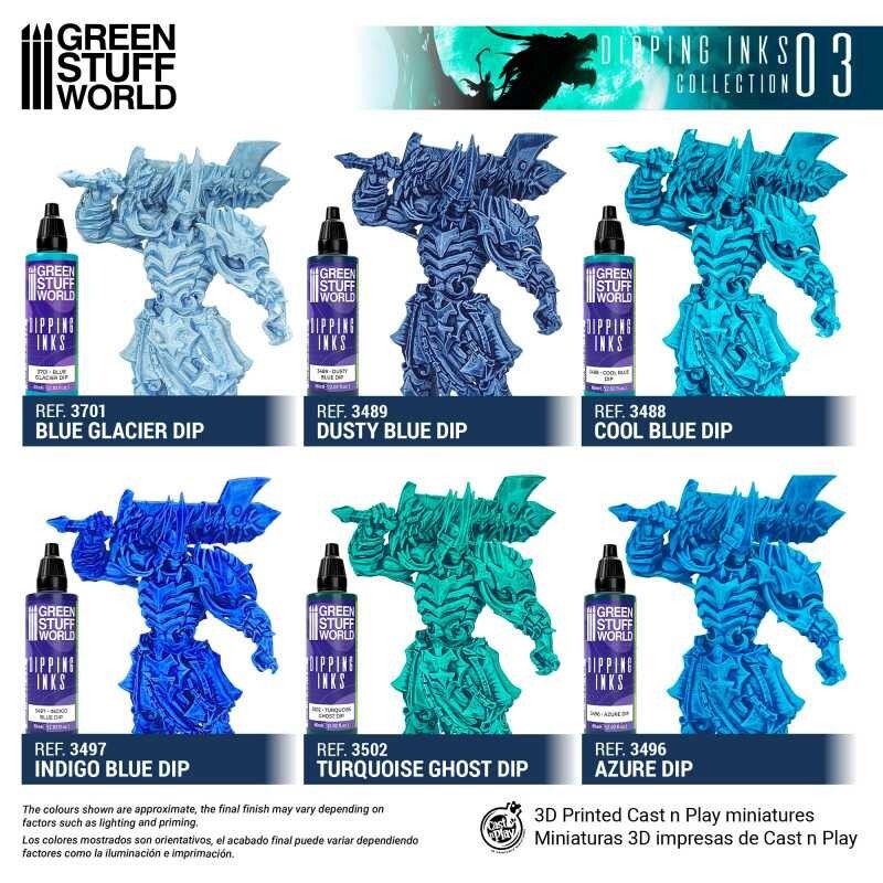 Paint Set - Dipping collection 03 - Airbrush Brush warhammer 40K