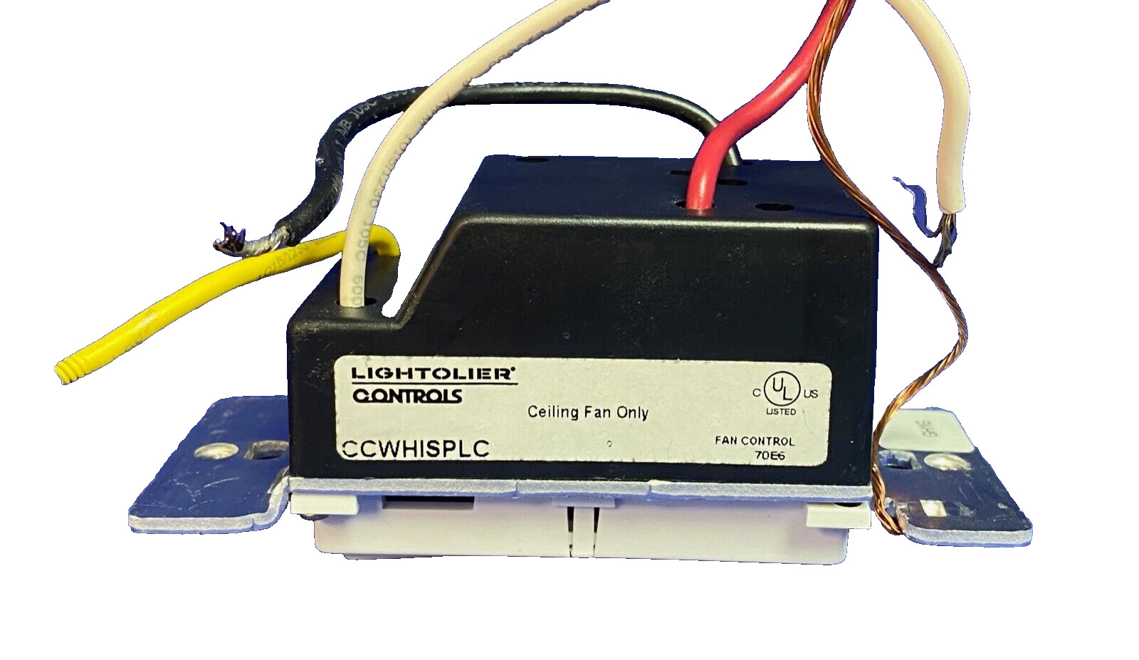 LIGHTOLIER Controls CCWHISPLC, Wht, Compose Fan Control Switch, 3 Spds-Pre Owned