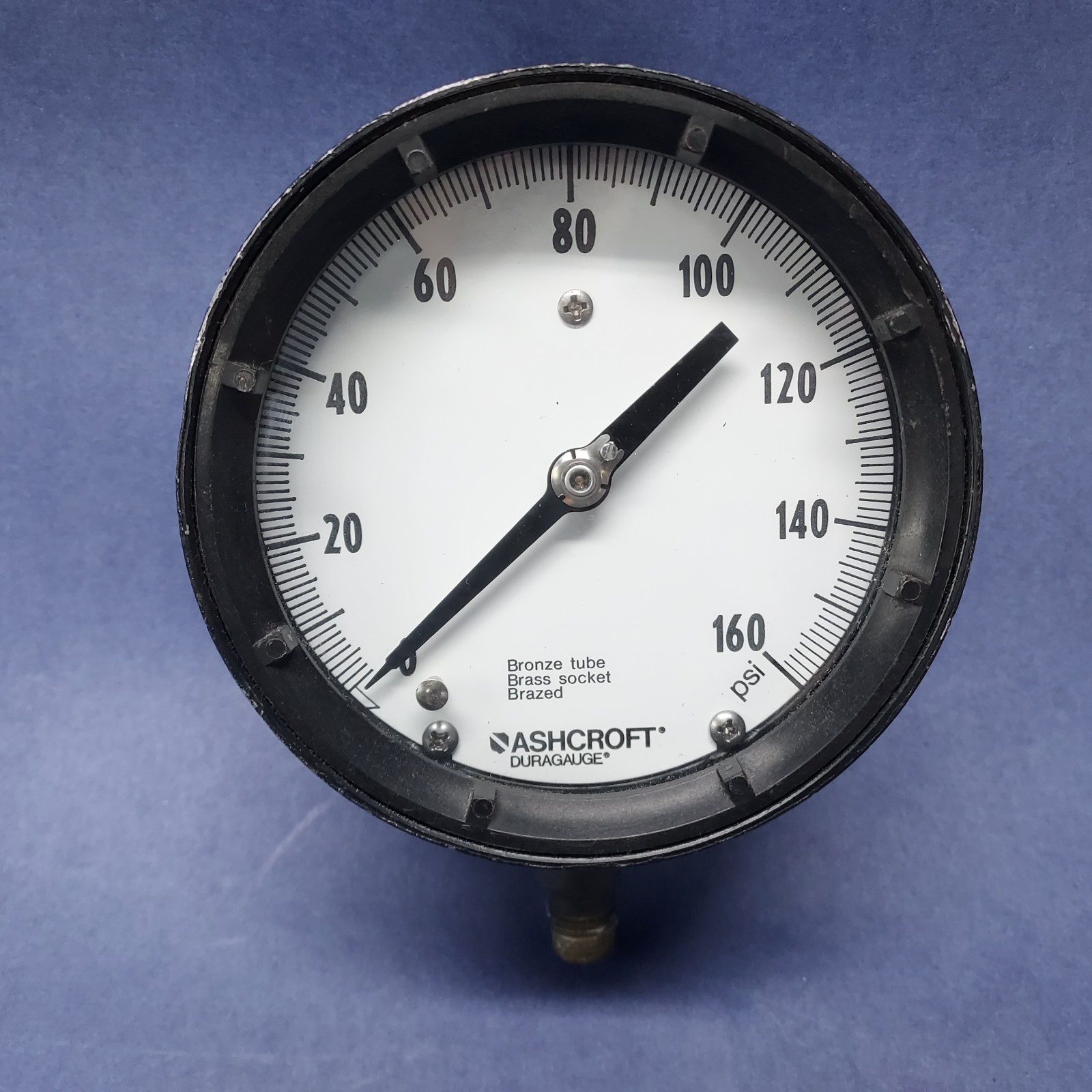 Ashcroft Duragauge psi Industrial Gauge 45-1379 Steampunk 4.5"