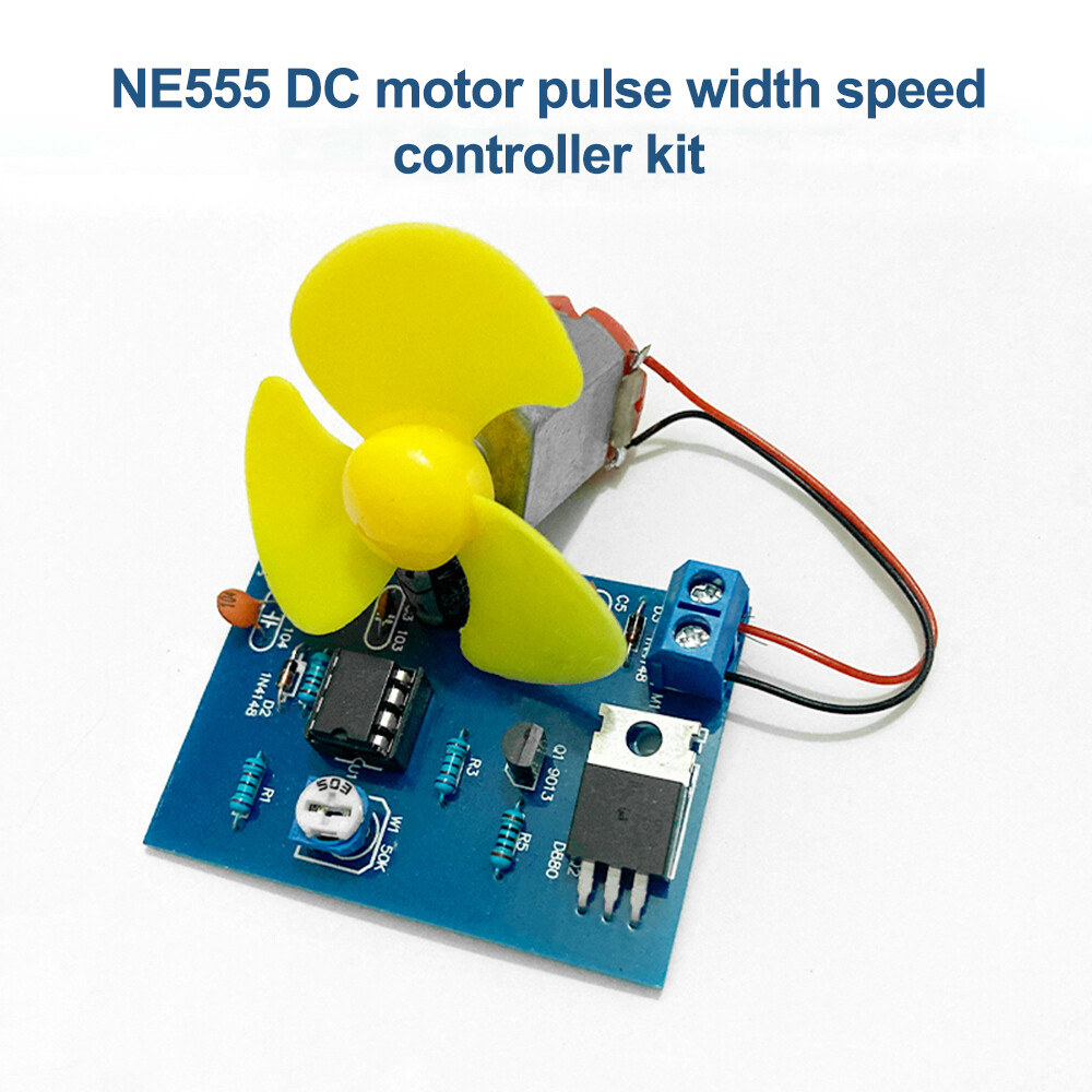 DC4.5V NE555 Pulse Width Motor Speed Controller Kit DIY Teaching Electronic