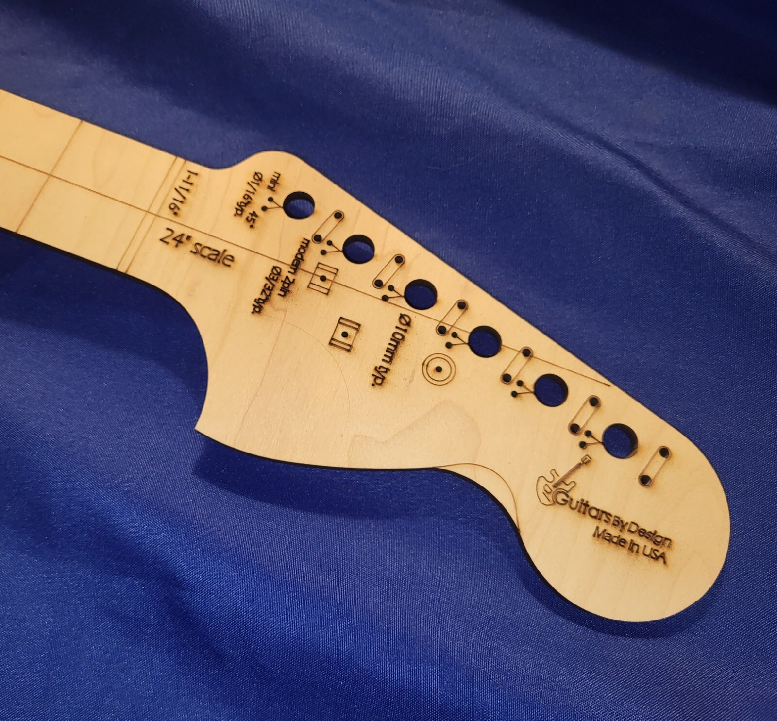 Custom Guitar Neck Template 24" Scale 3ply Mdf Mustang Jaguar