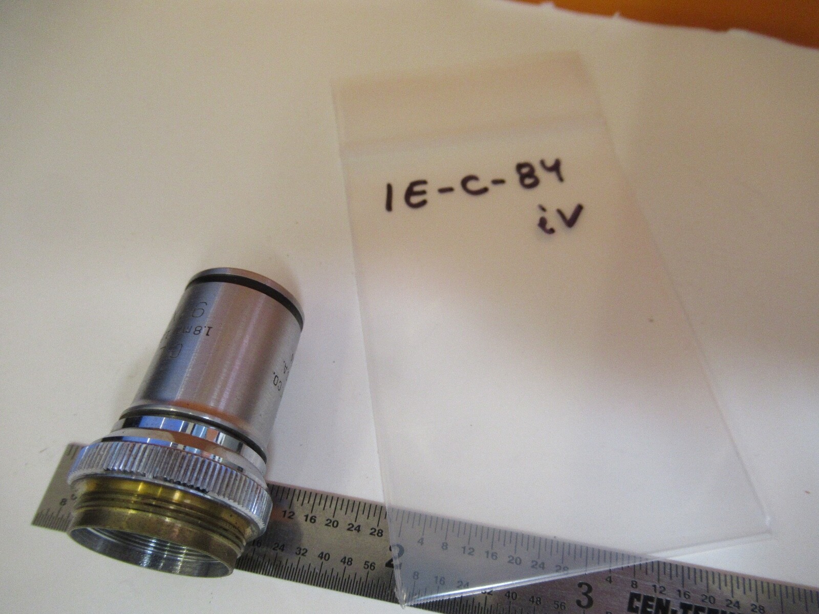 BAUSCH LOMB 97X OPTICS OBJECTIVE MICROSCOPE PART AS PICTURED &1E-C-84