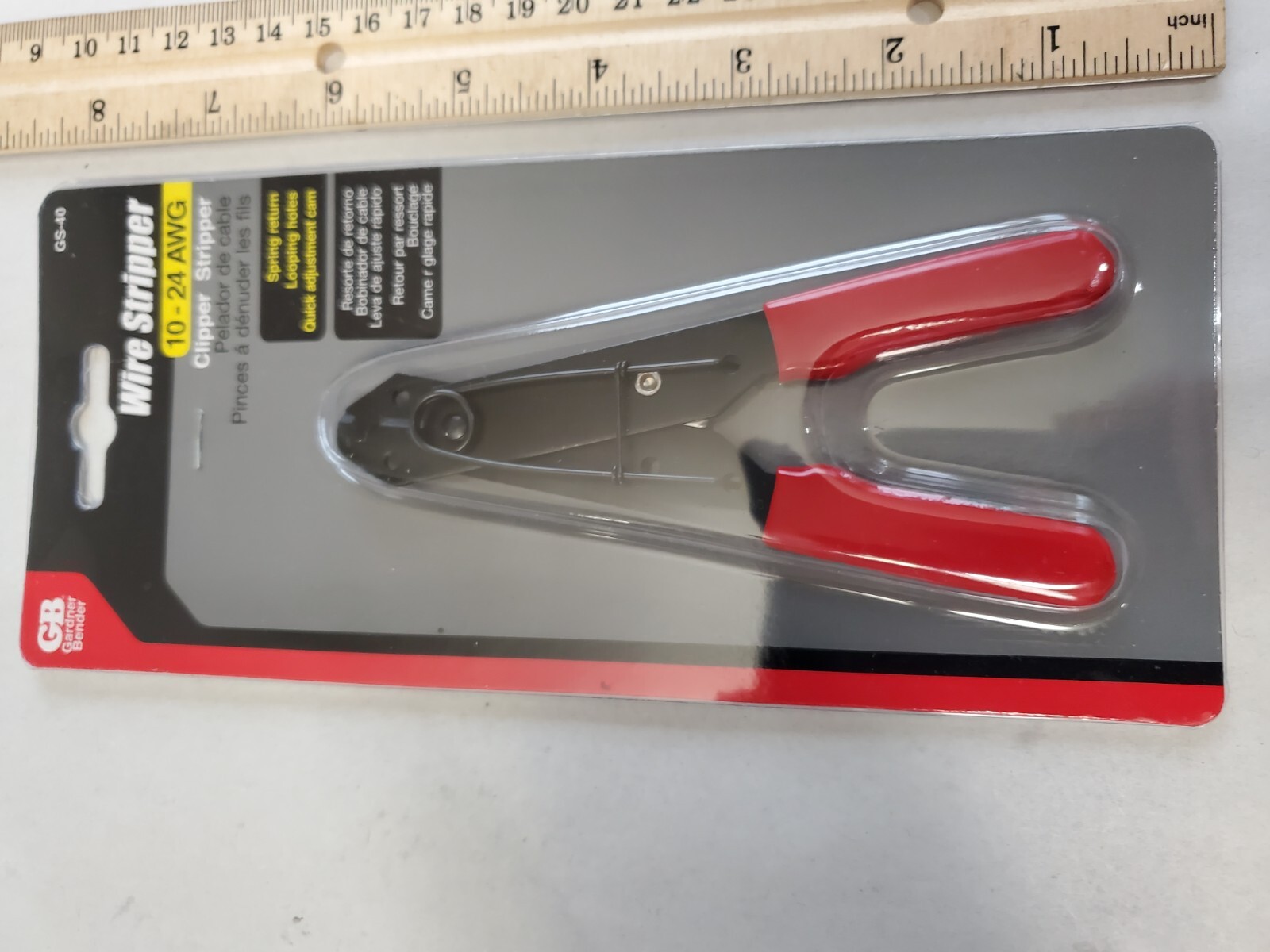 Gardner Bender GS-40 Wire Stripper & Looper with Spring 10-24 AWG, 5"