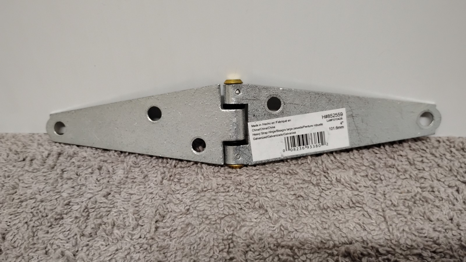 4 NEW Hardware Essentials Heavy Duty Strap Hinge Zinc 4" # 852559. (03)